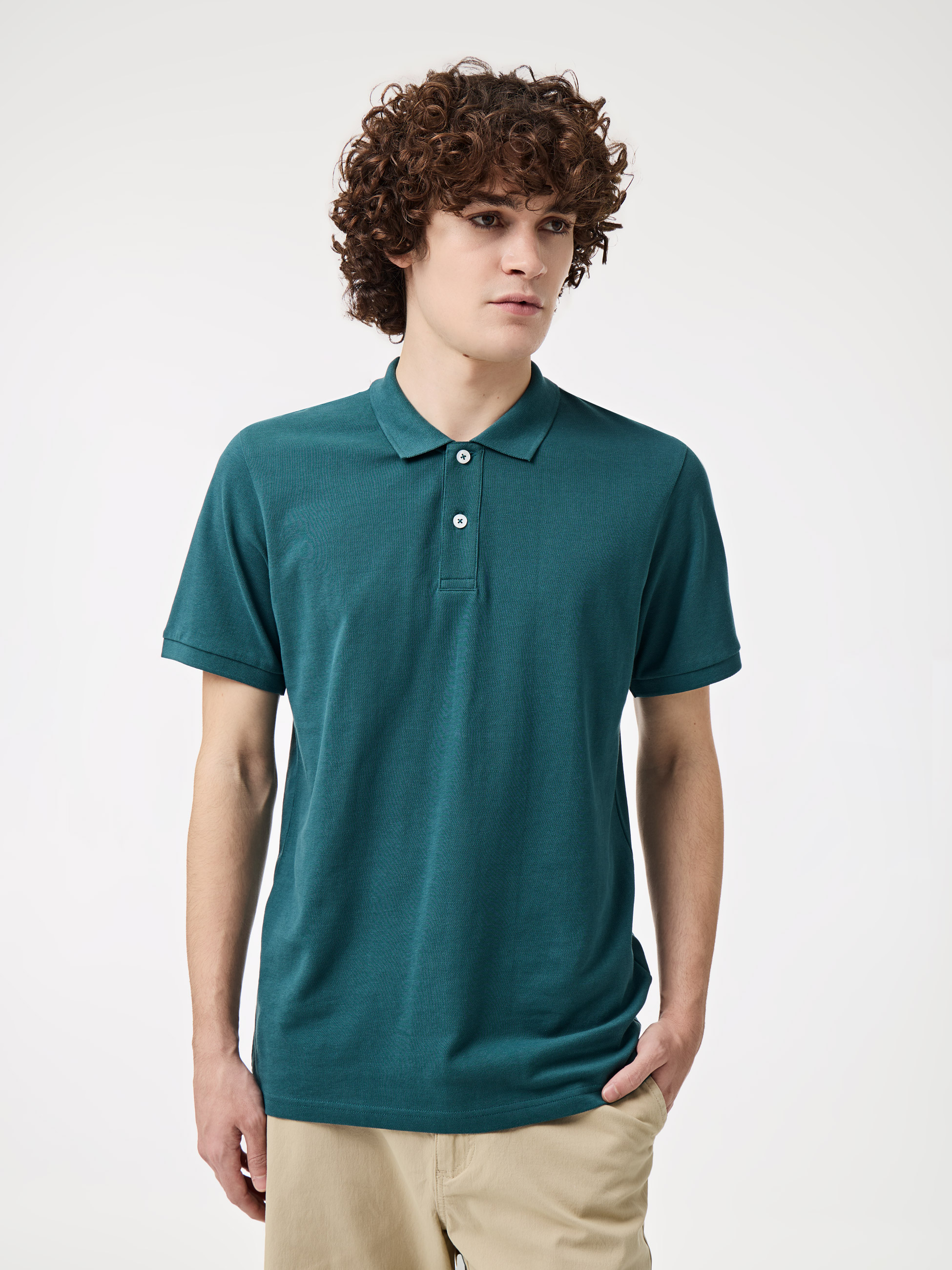 Polo básico em algodão