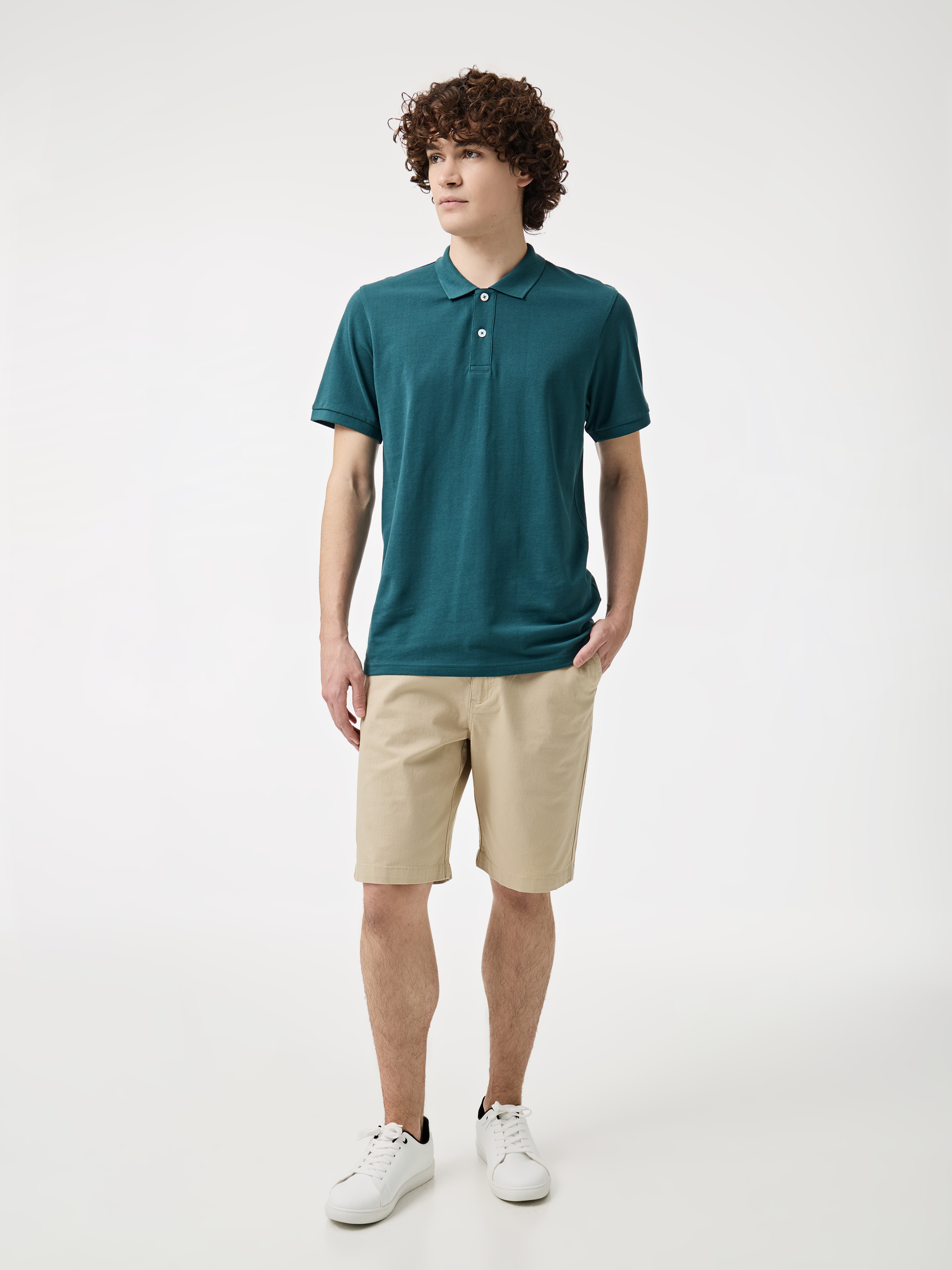 Polo básico em algodão