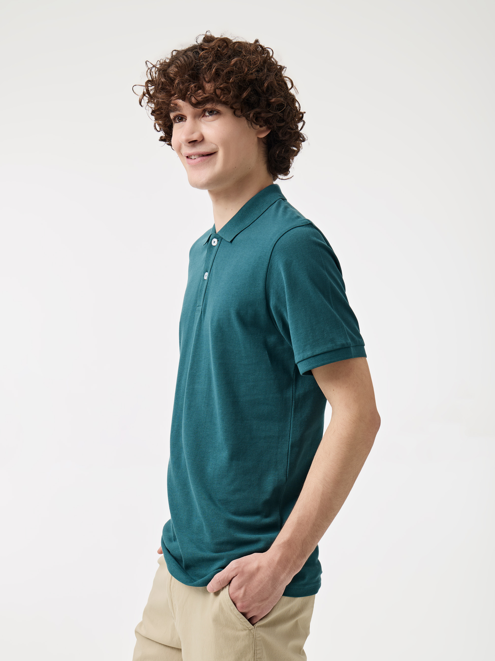 Polo básico em algodão