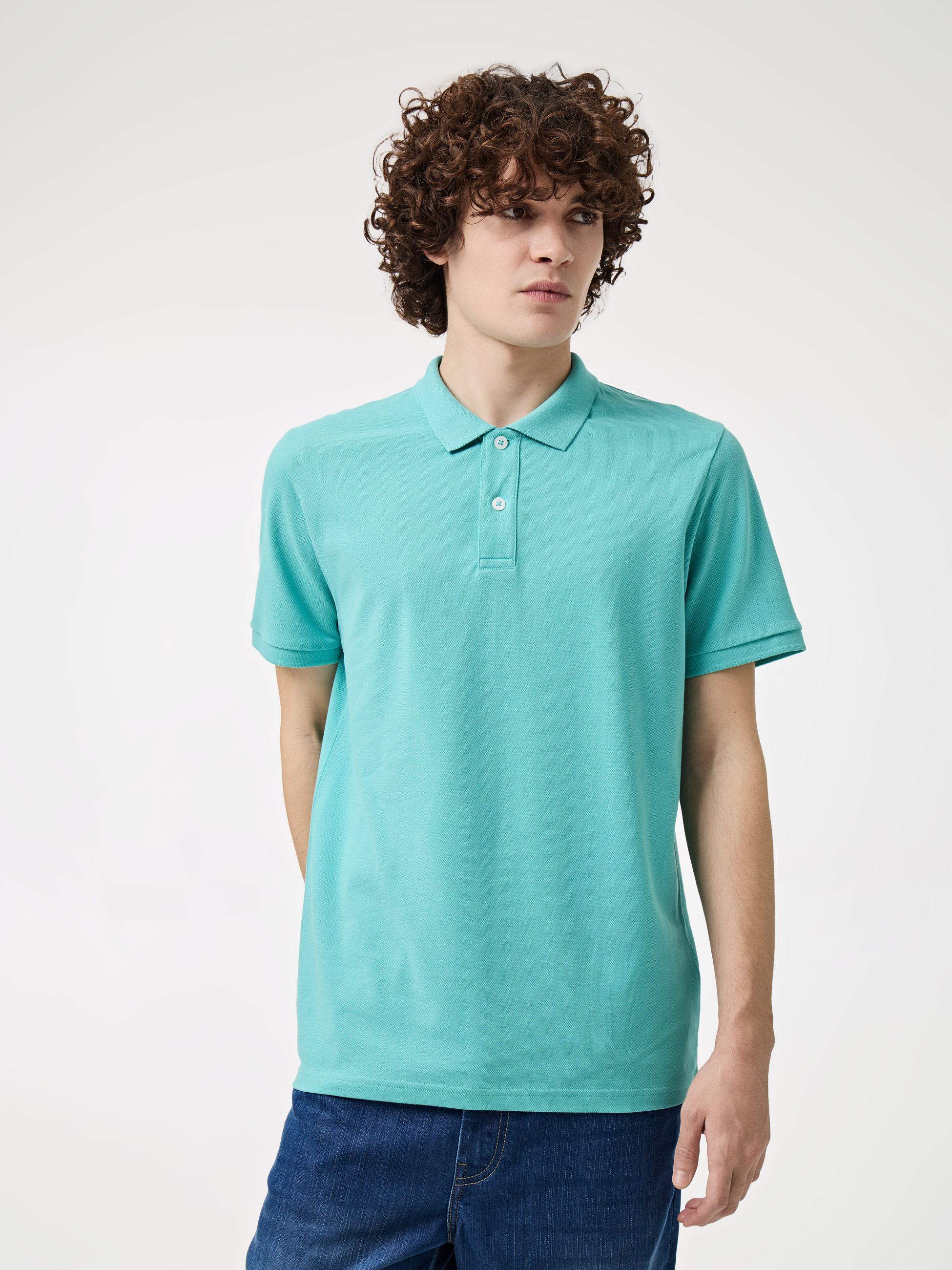 Polo básico em algodão