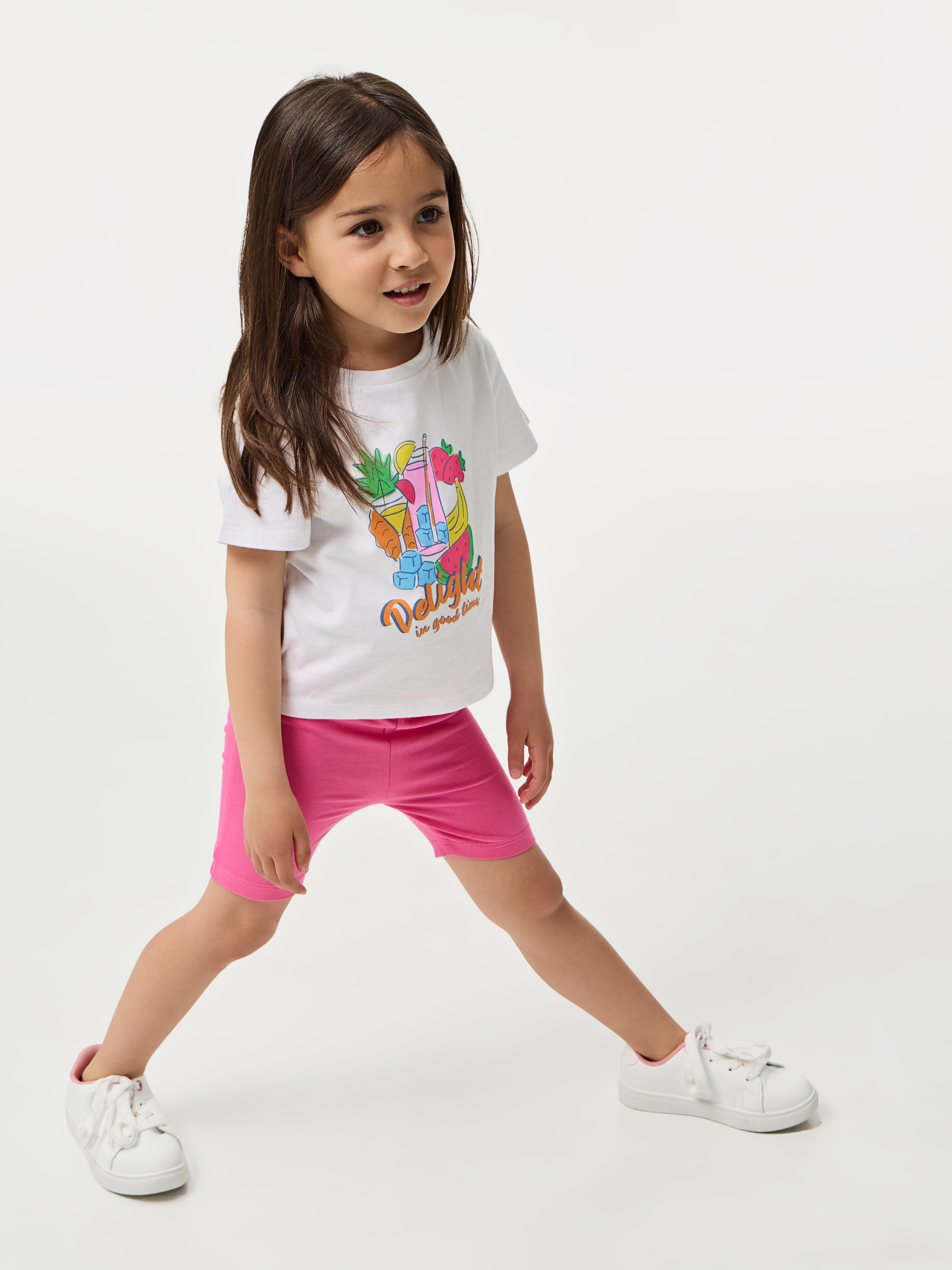 Calções em algodão