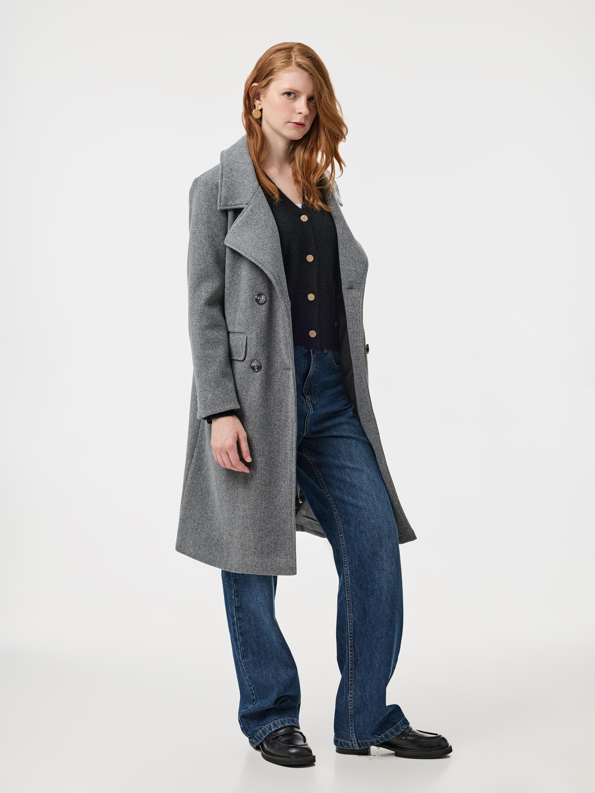 Casaco comprido clássico