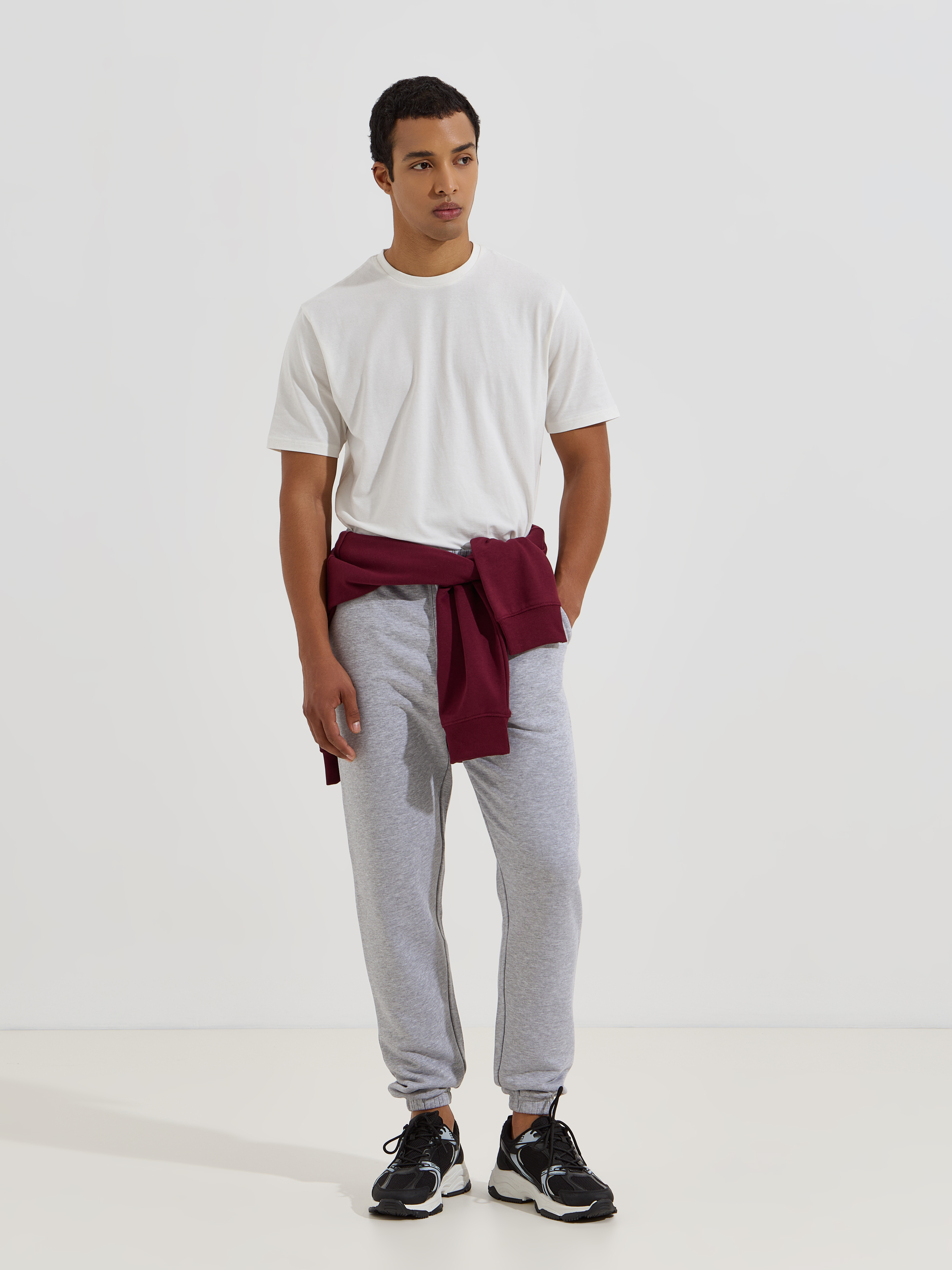 Calças joggers de felpa