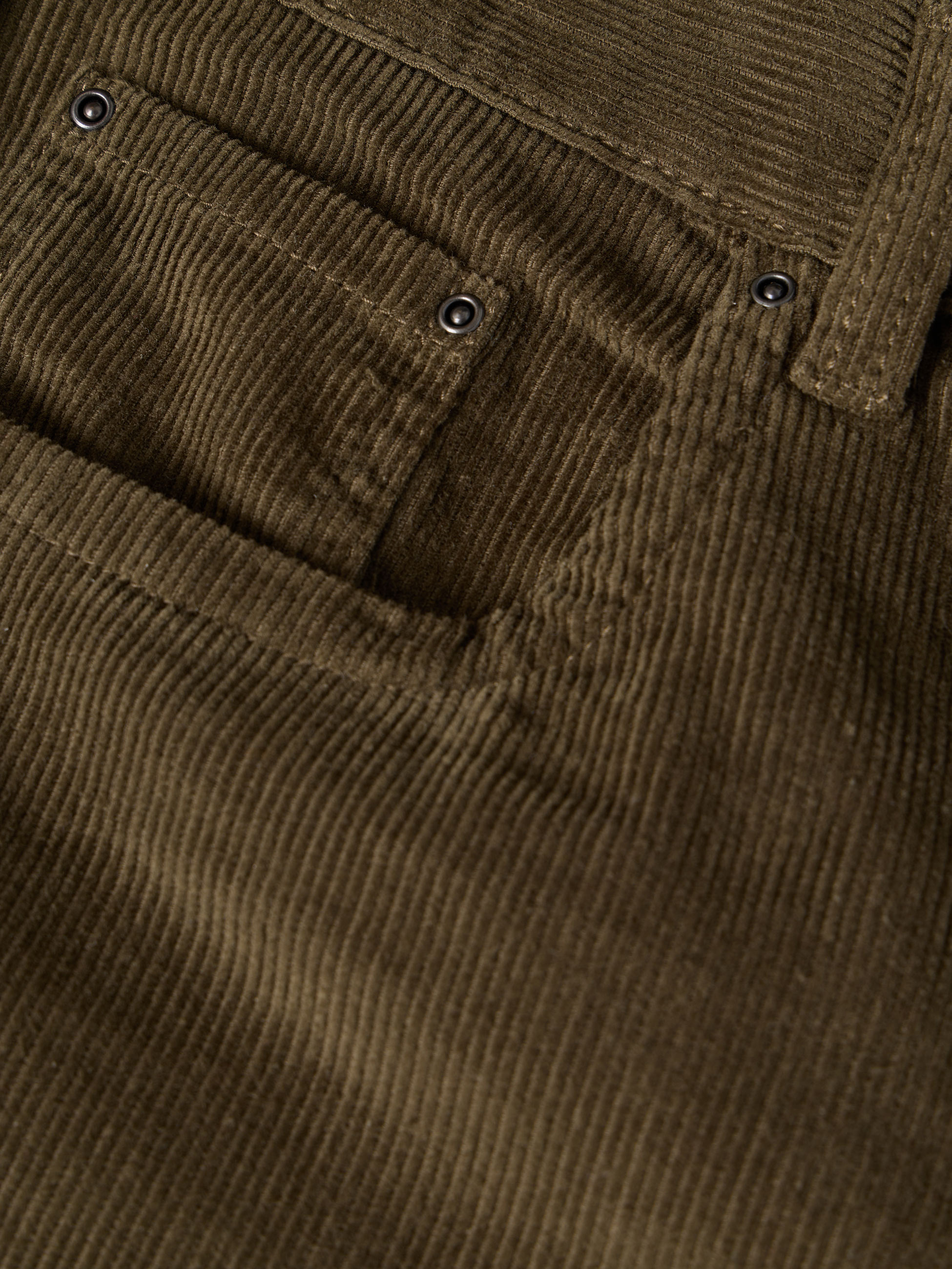 Calças de bombazine