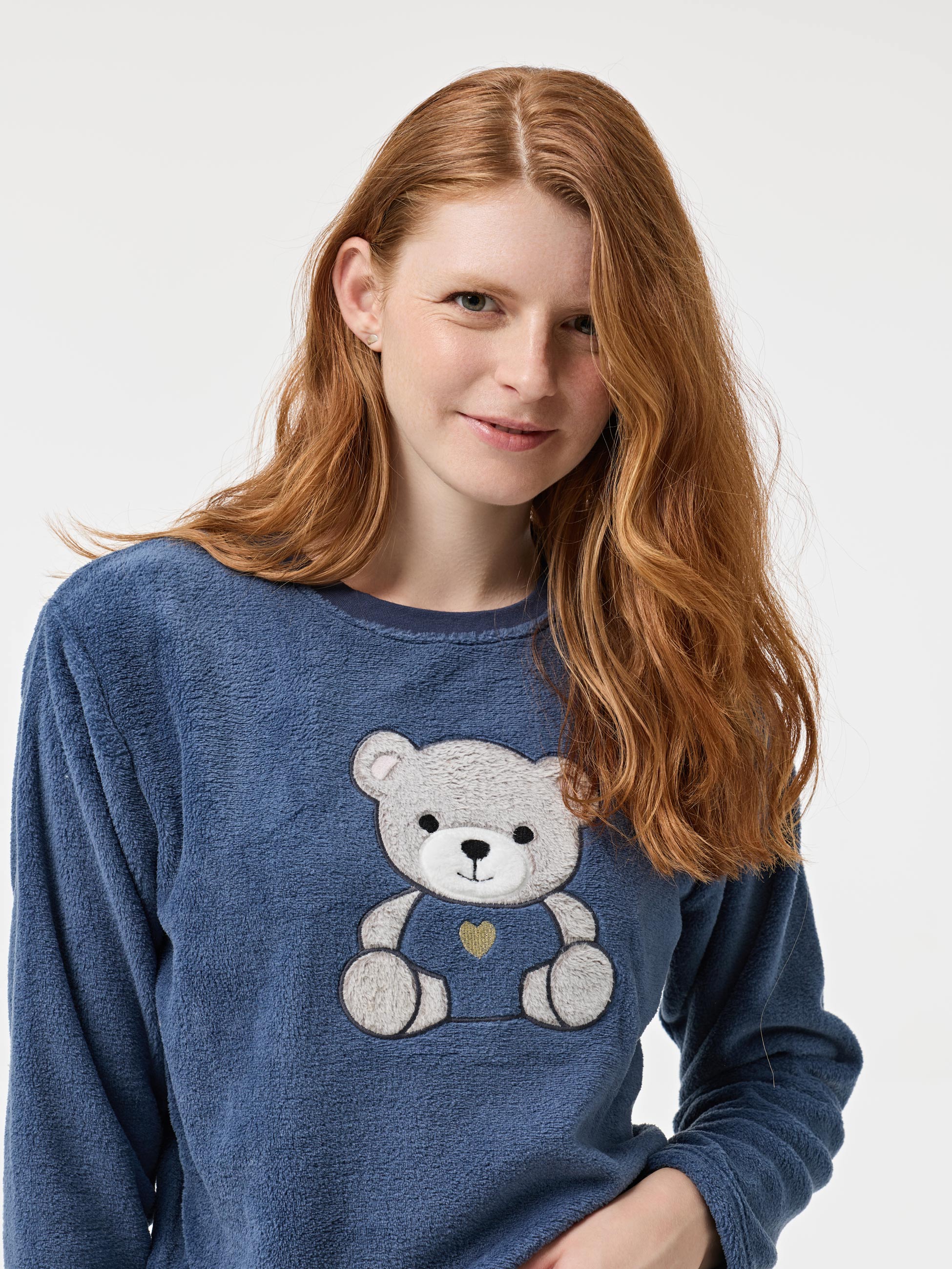 Pijama polar estampado