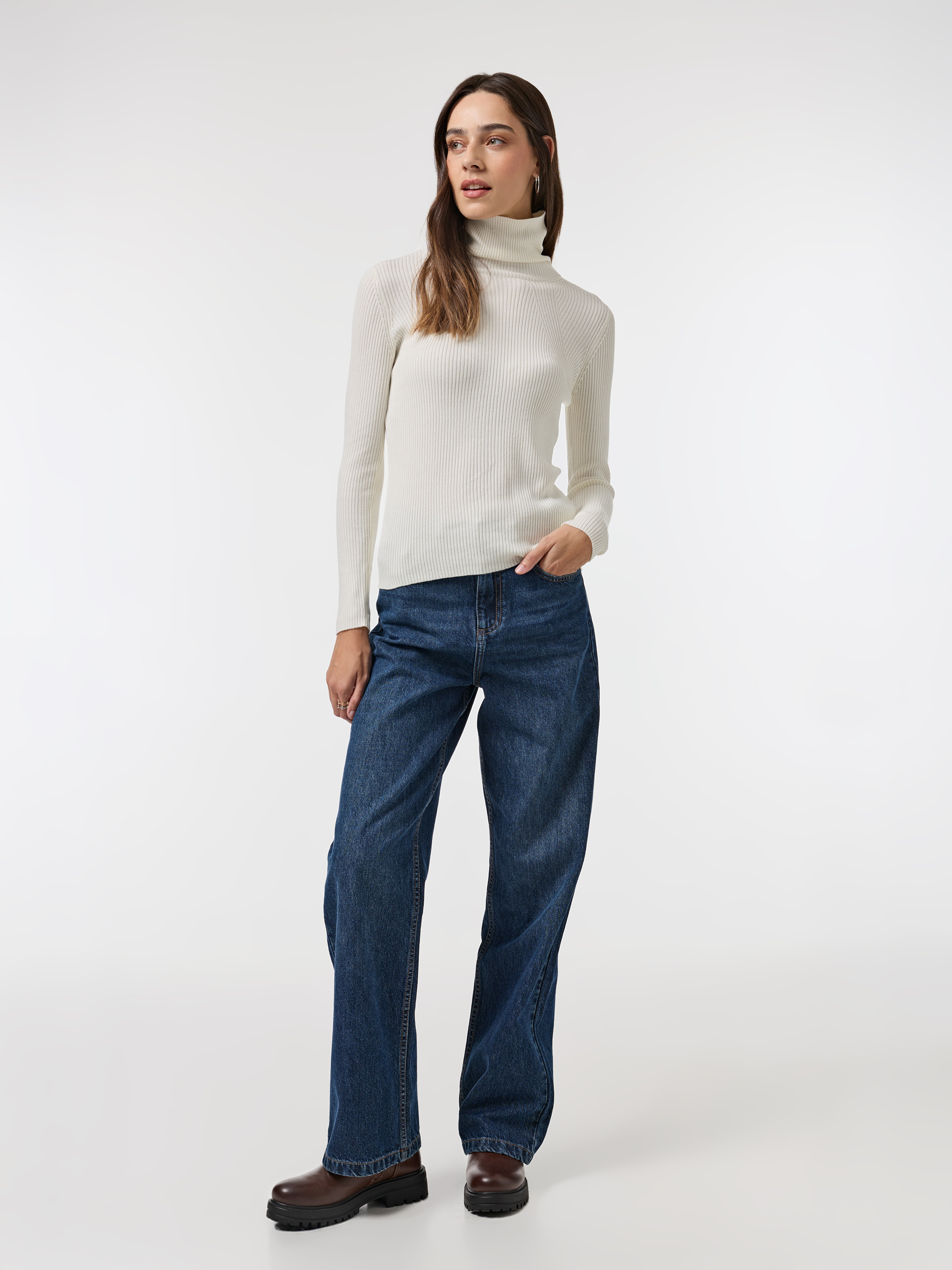 Camisola de gola alta