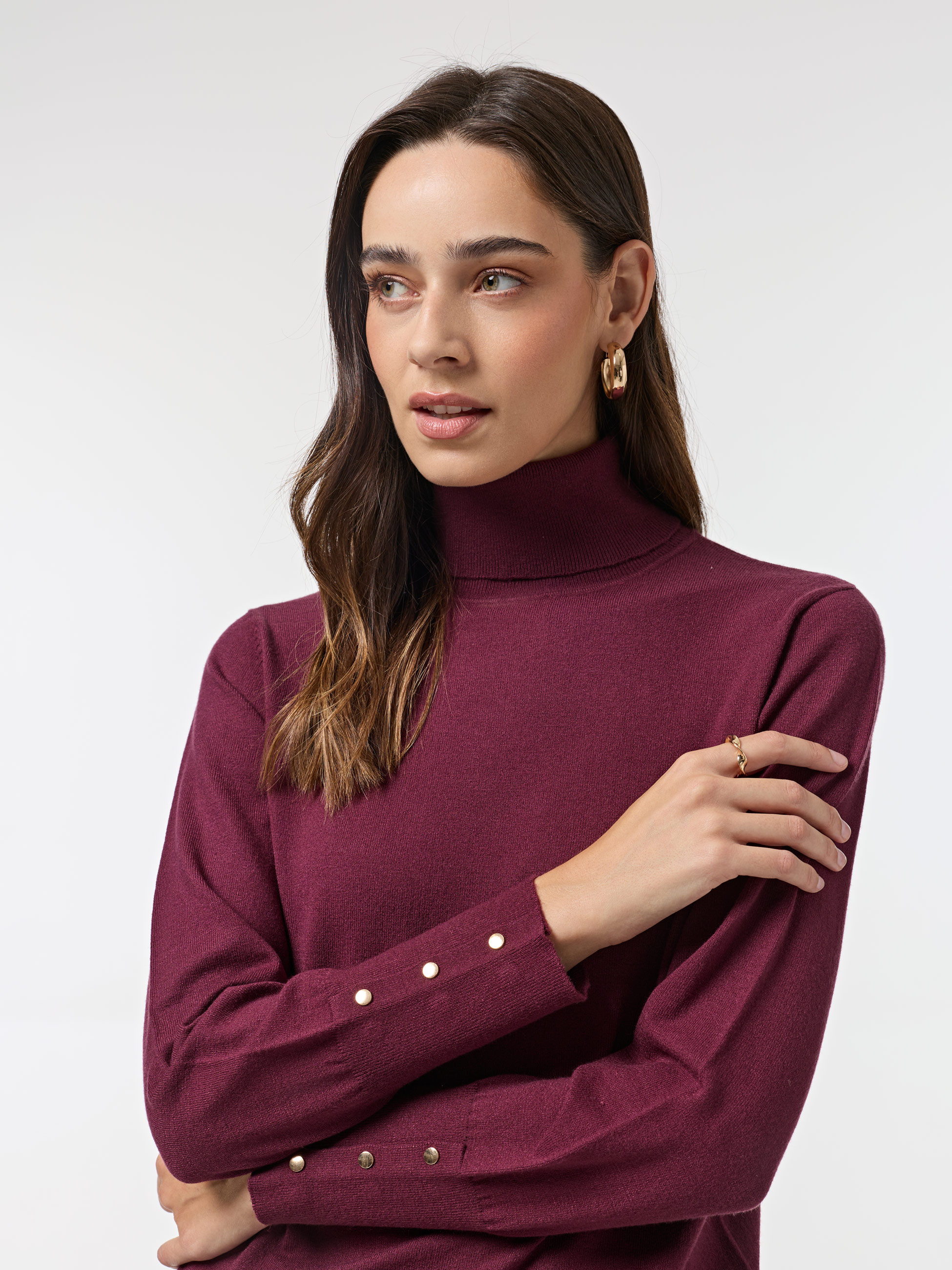 Camisola de gola alta