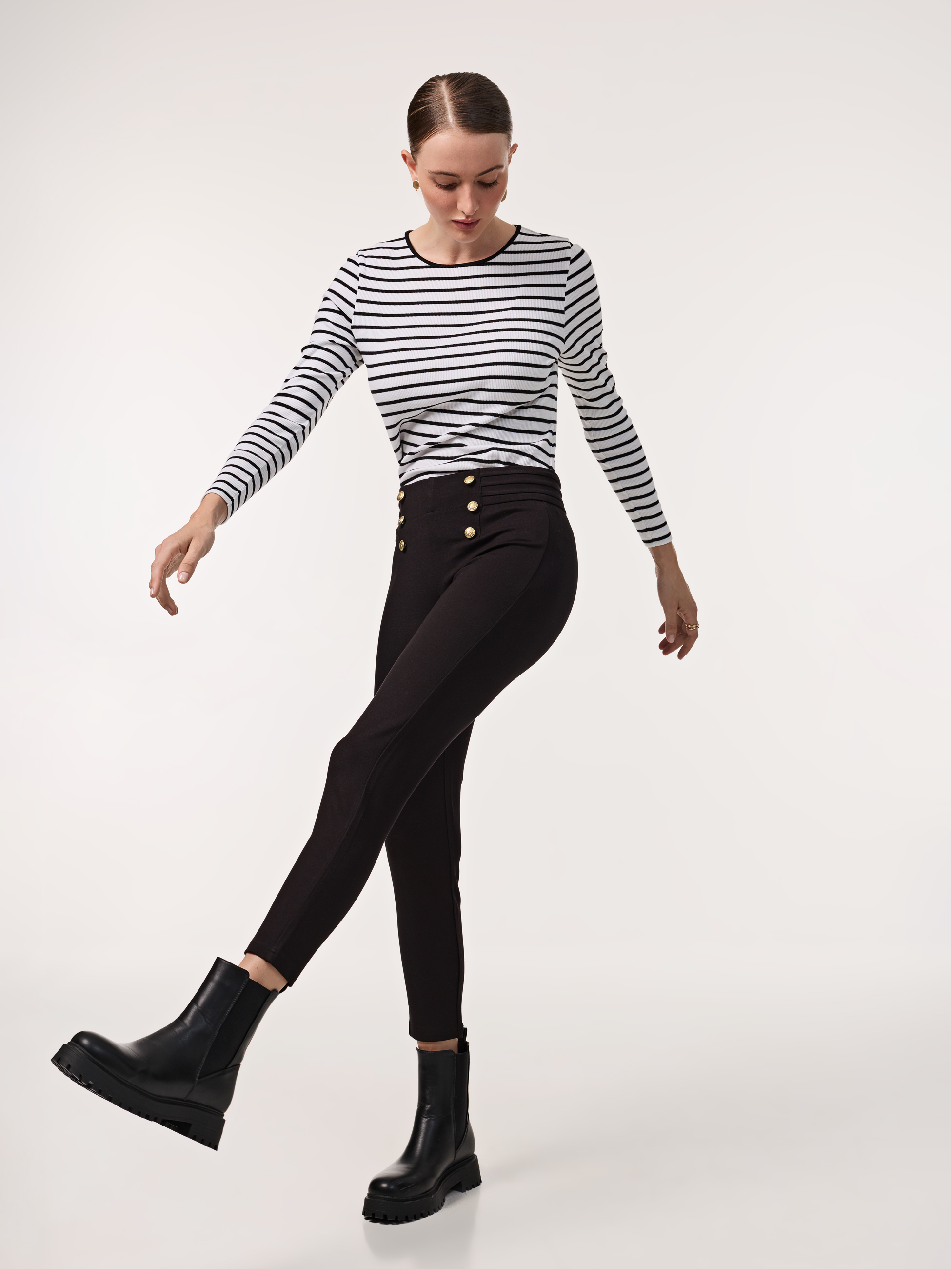 Leggings com botões