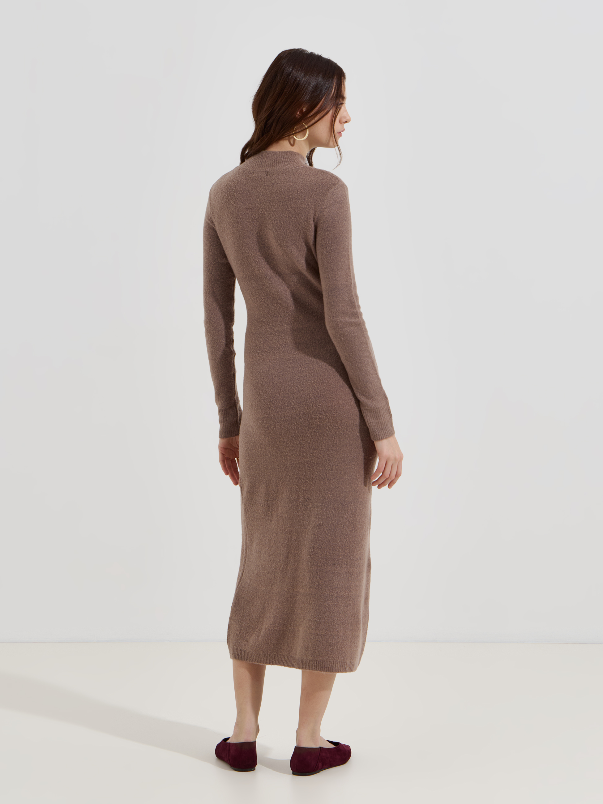 Vestido de malha midi