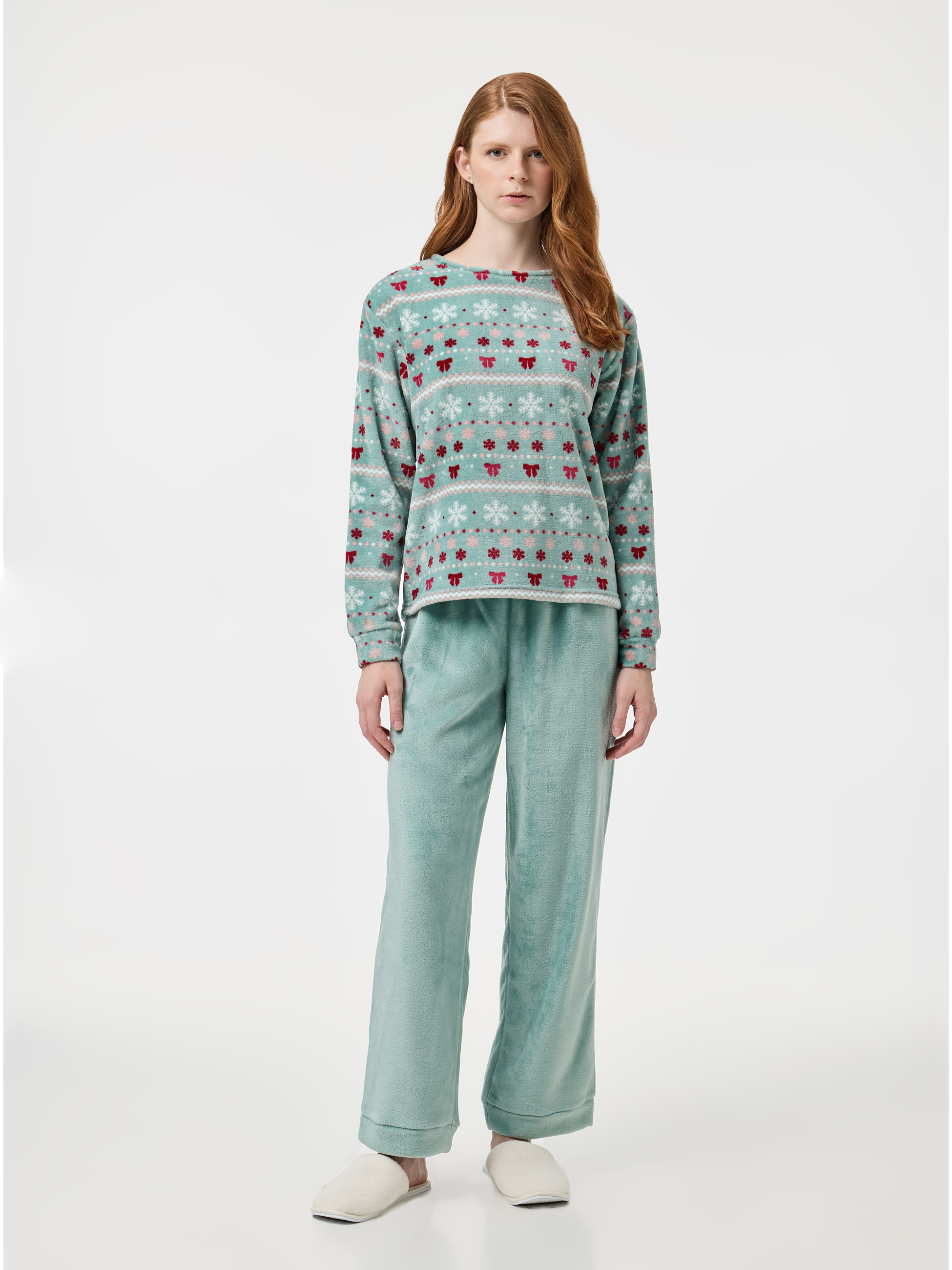 Pijama polar estampado