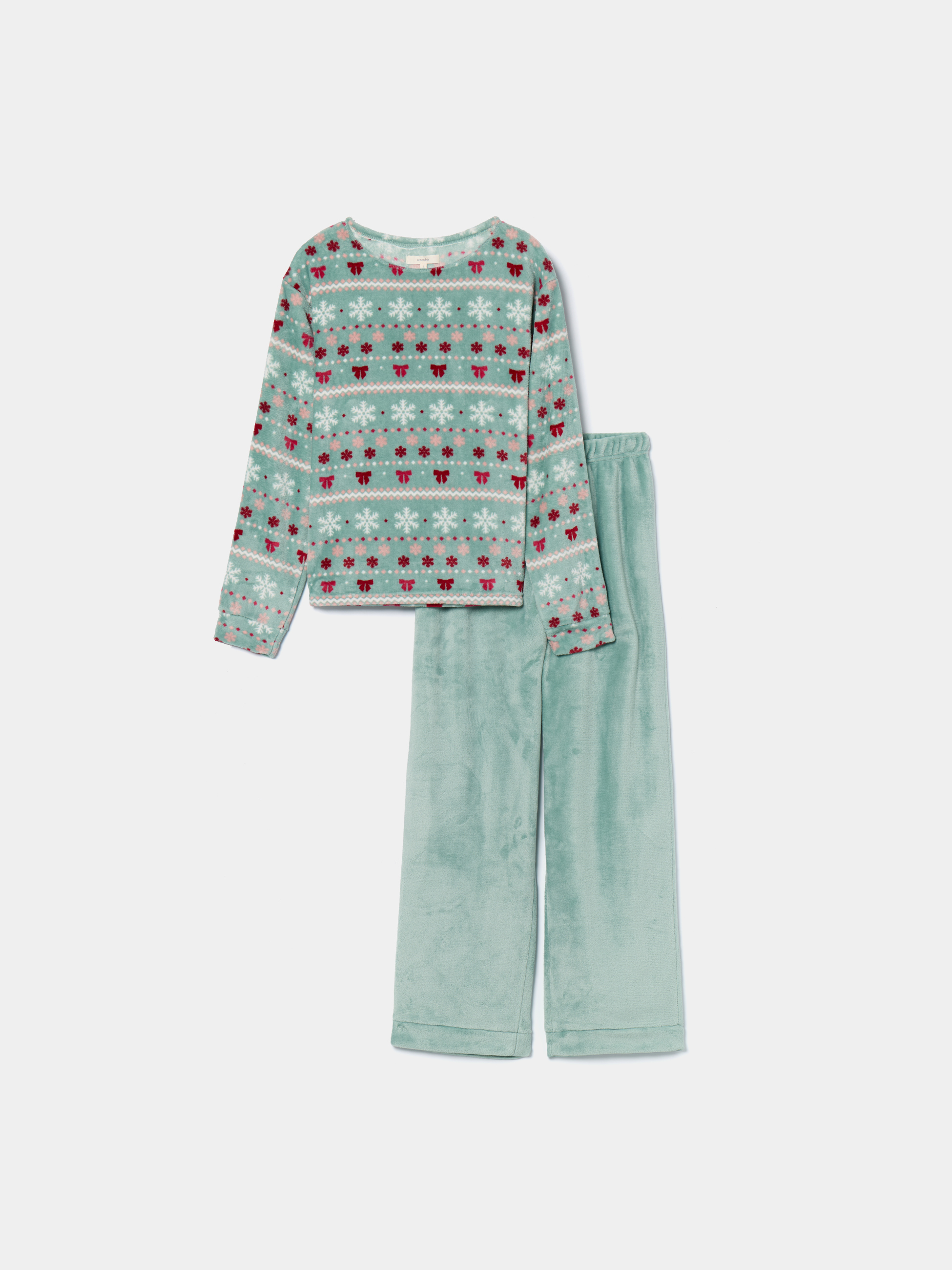 Pijama polar estampado