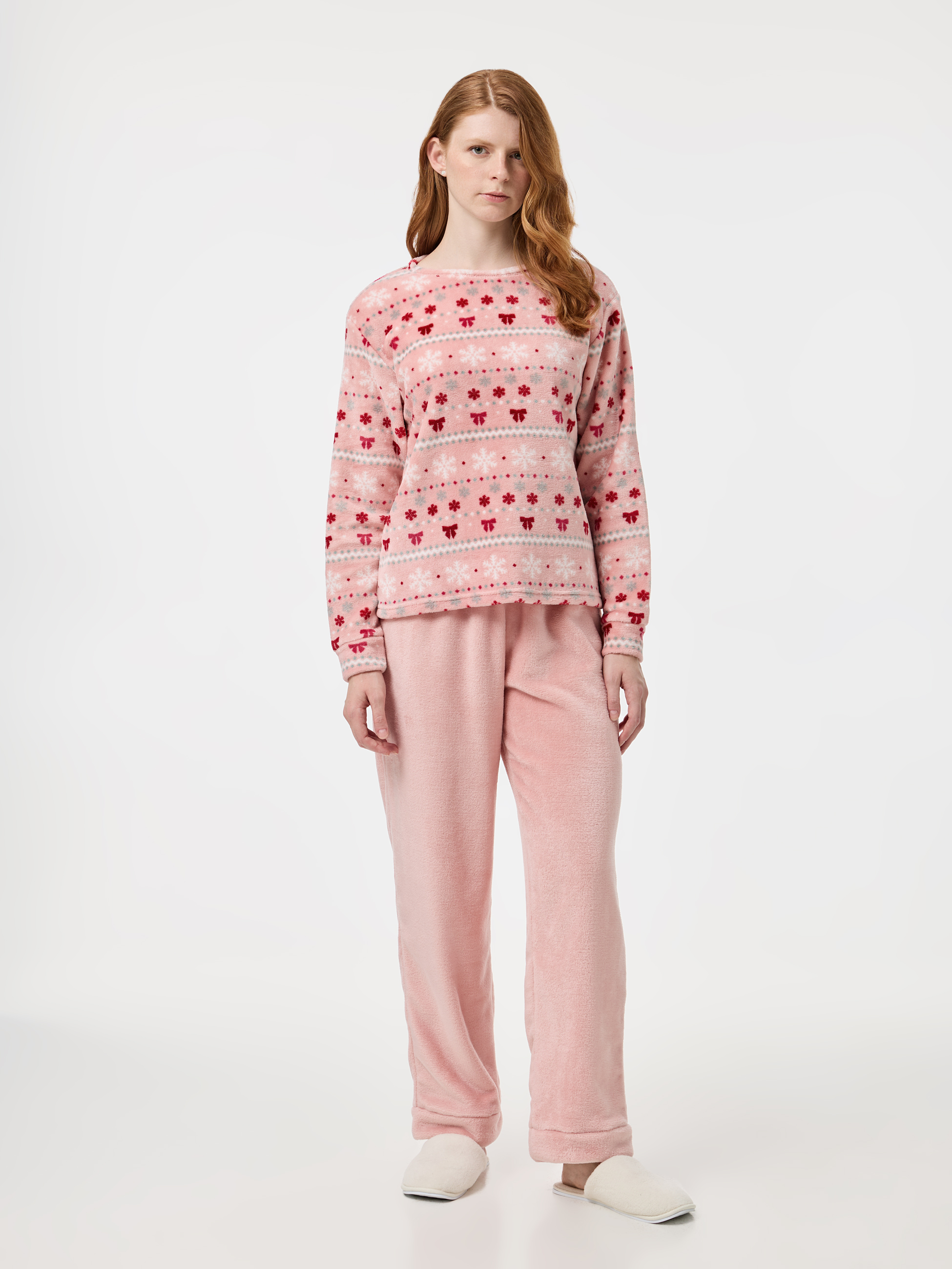 Pijama polar estampado