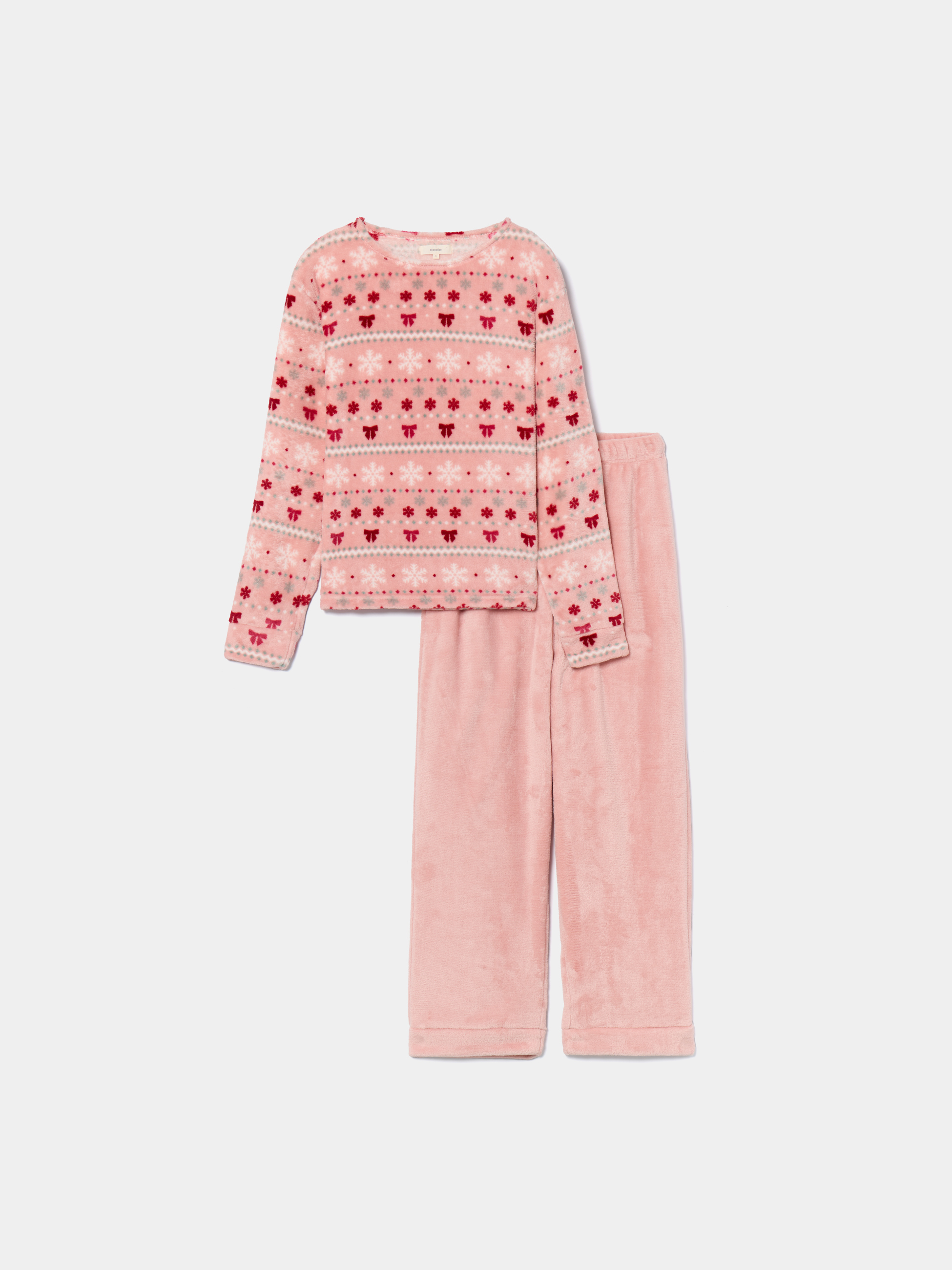 Pijama polar estampado