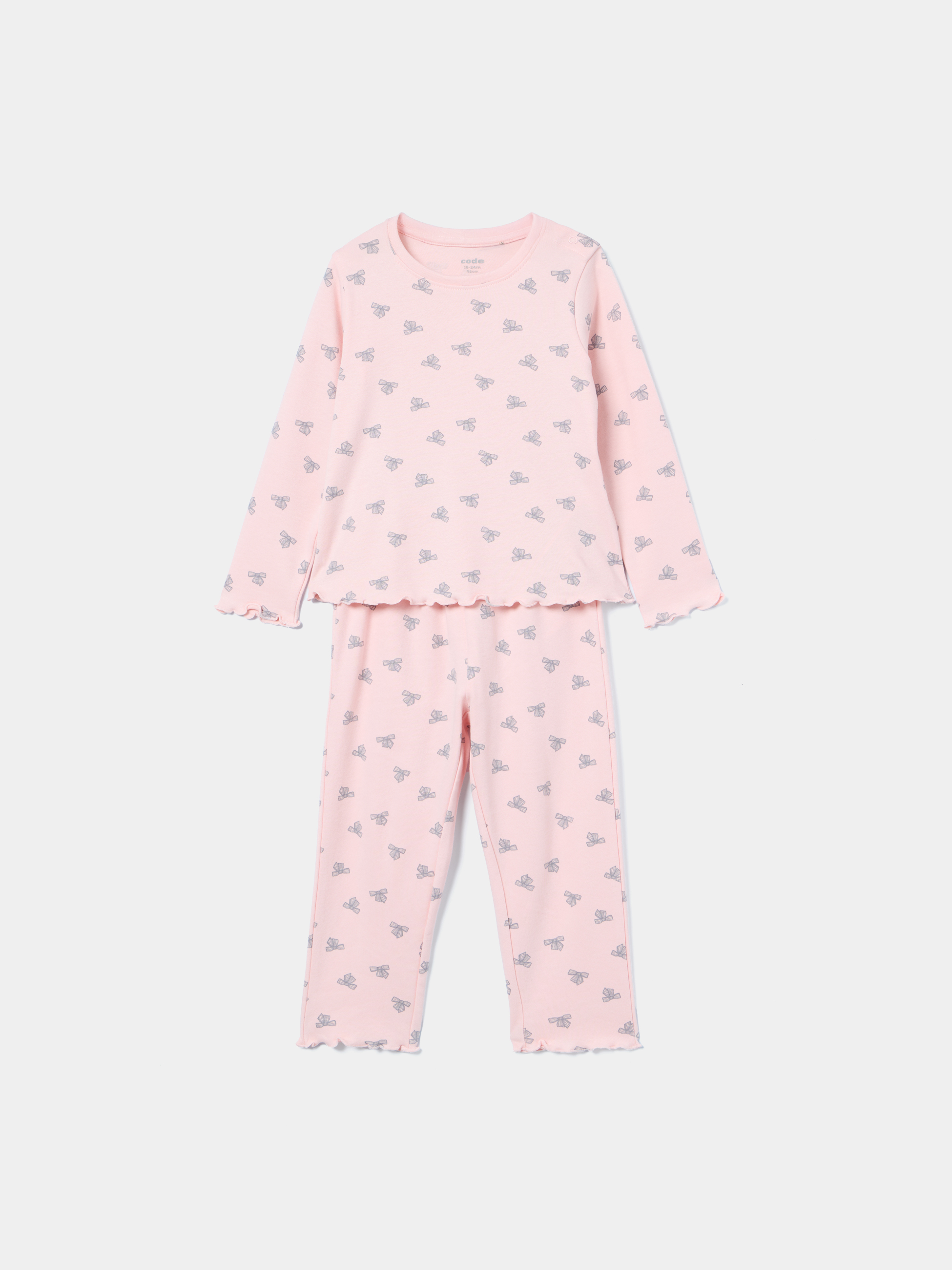 Pijama longo estampado