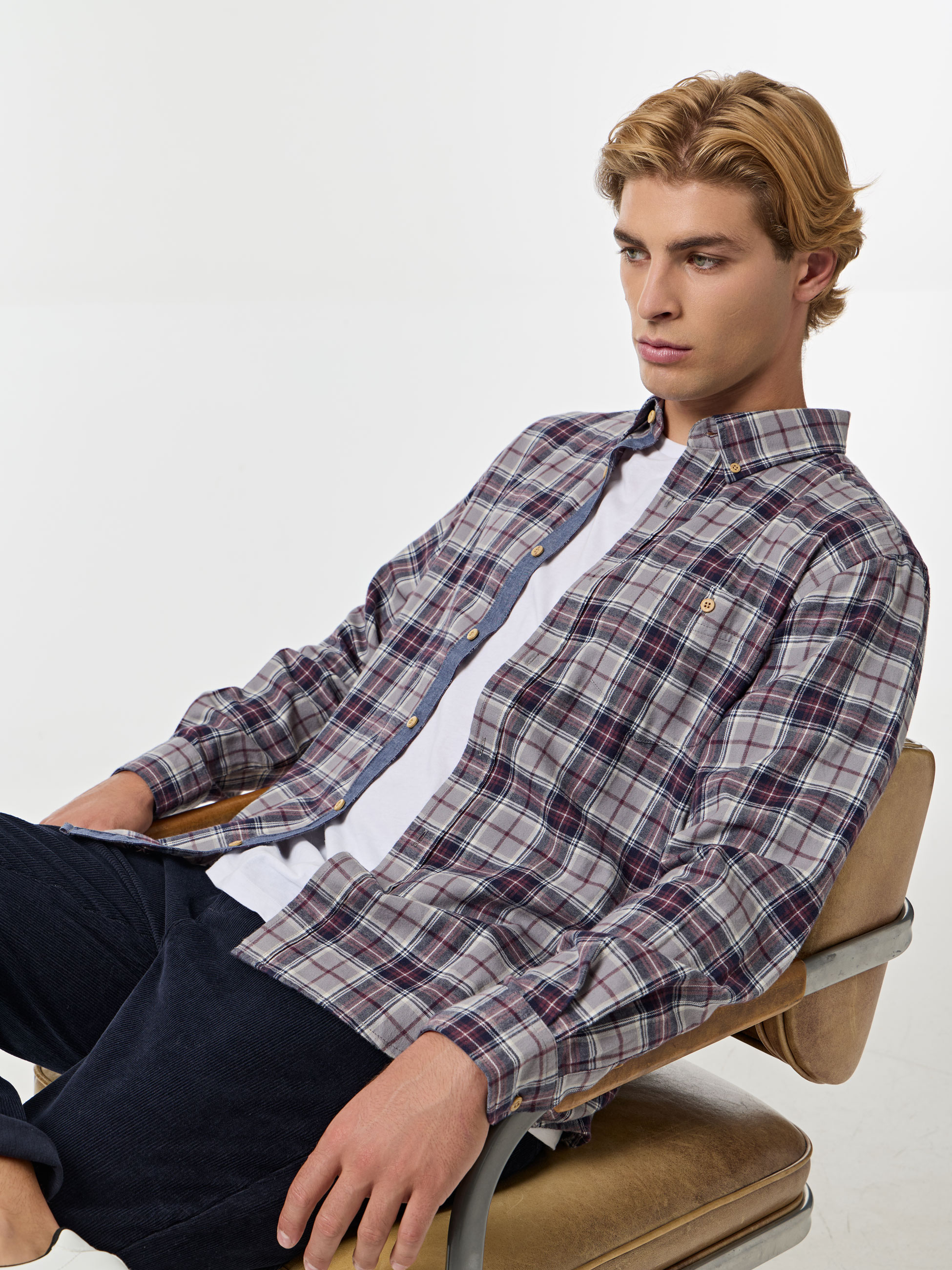 Camisa xadrez em flanela