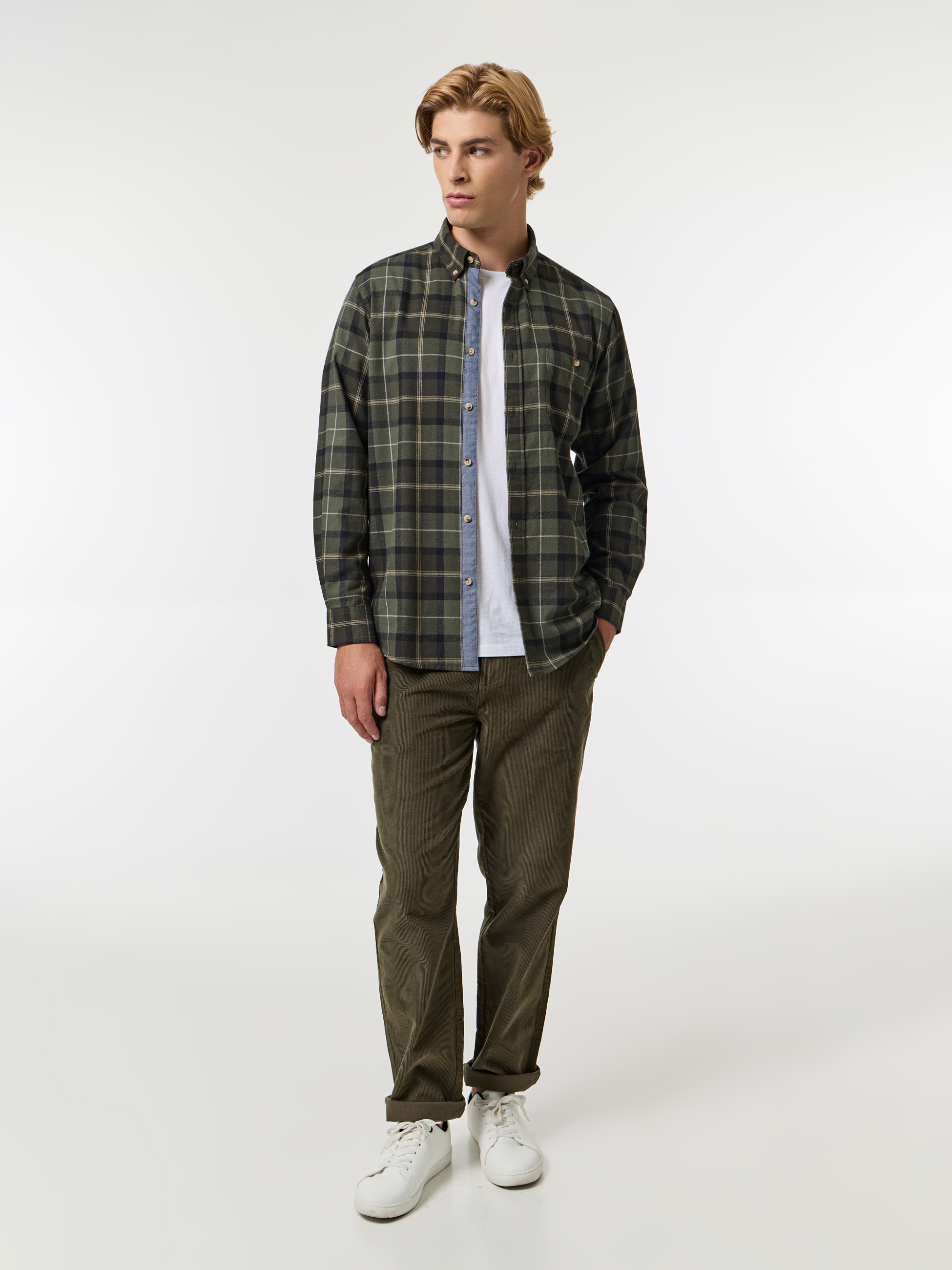 Camisa xadrez em flanela