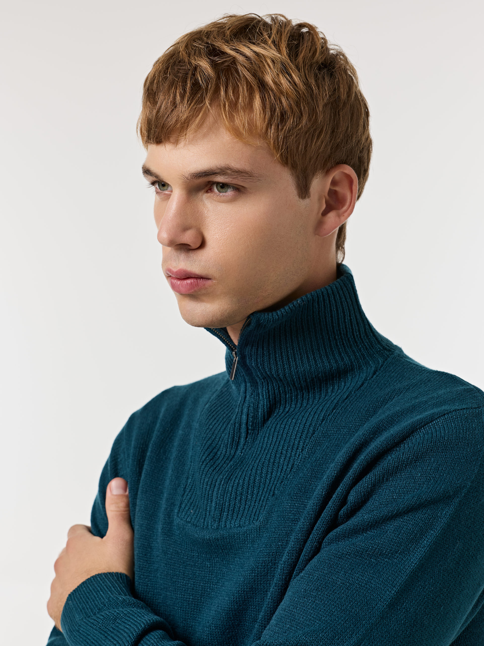 Camisola de malha com gola