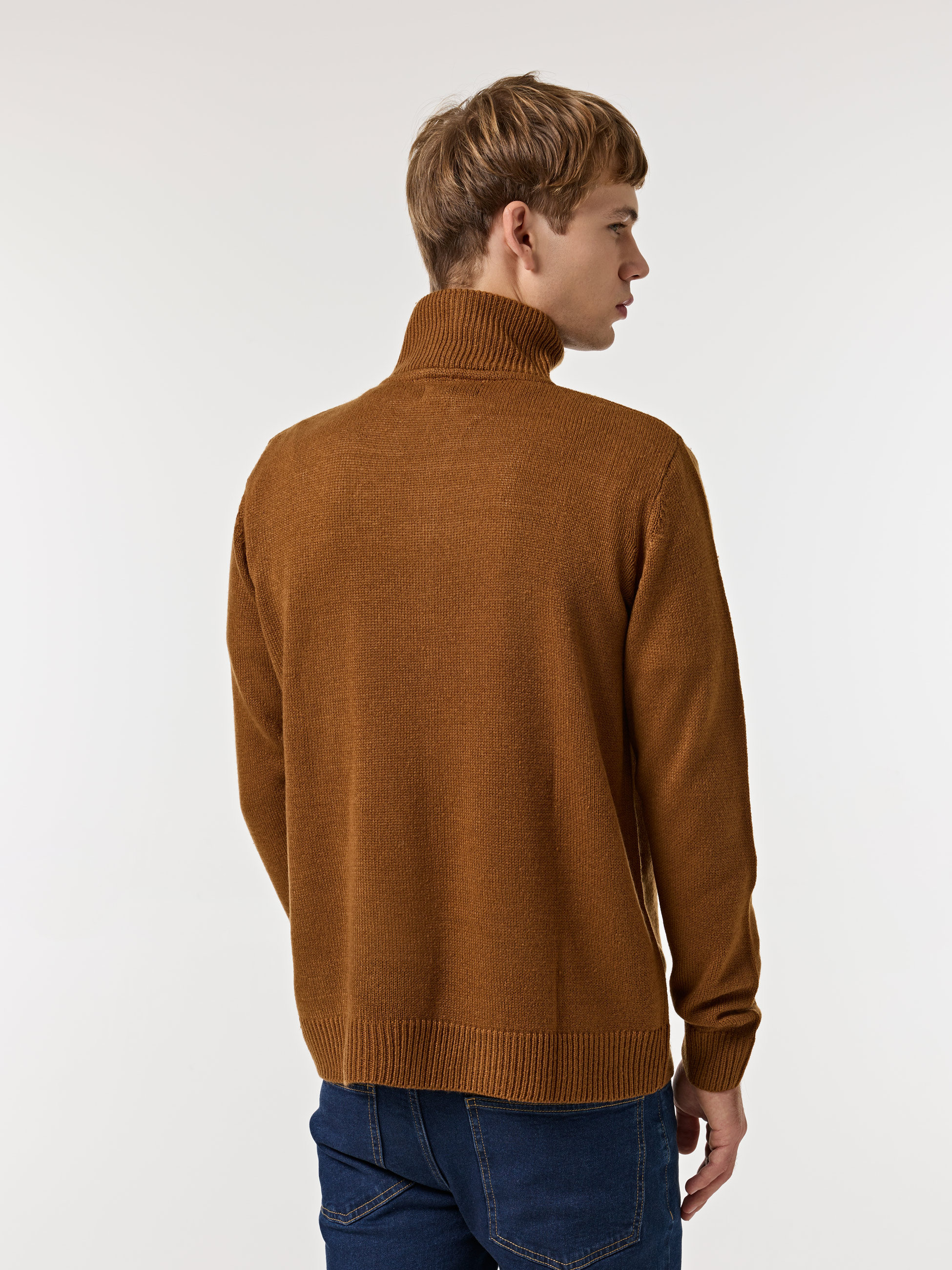 Camisola de malha com gola