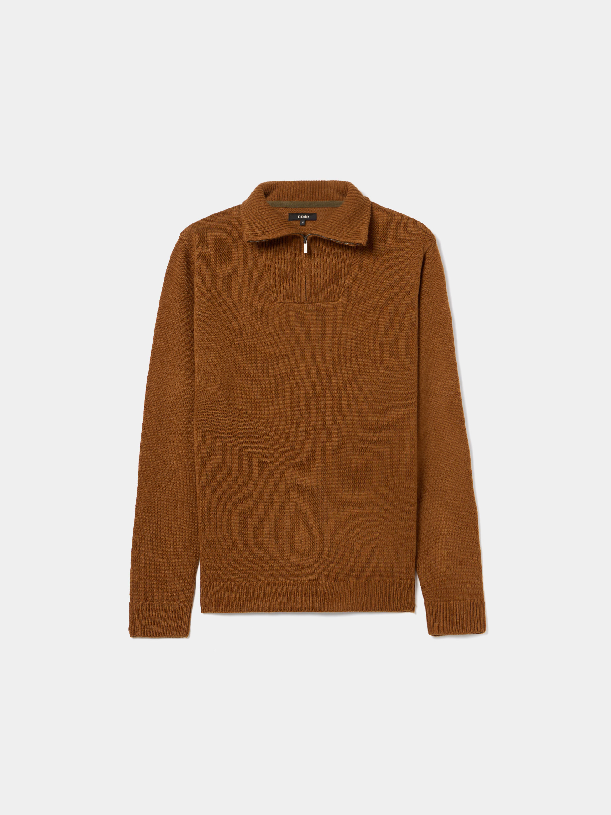 Camisola de malha com gola