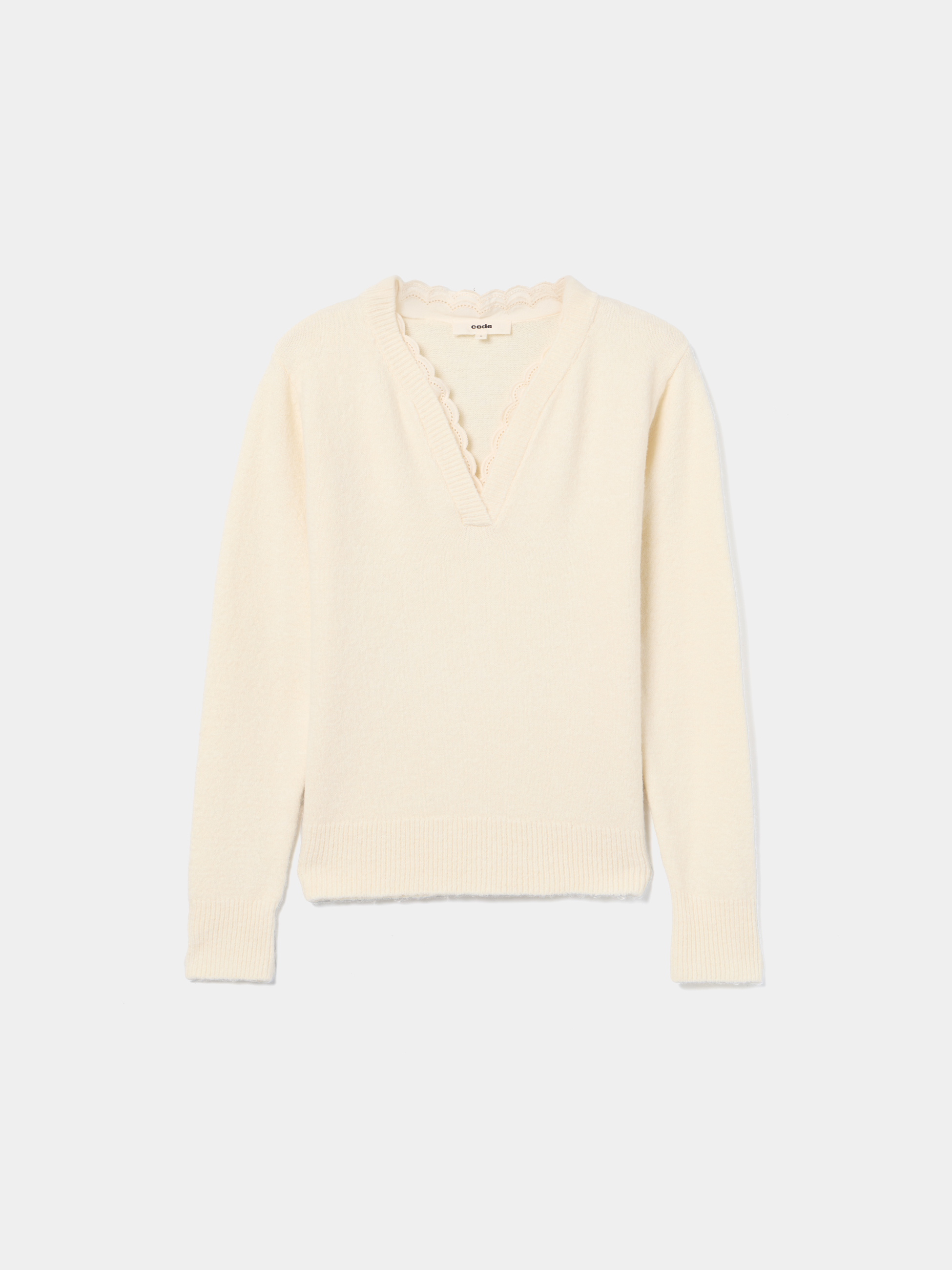 Camisola de malha com bordado