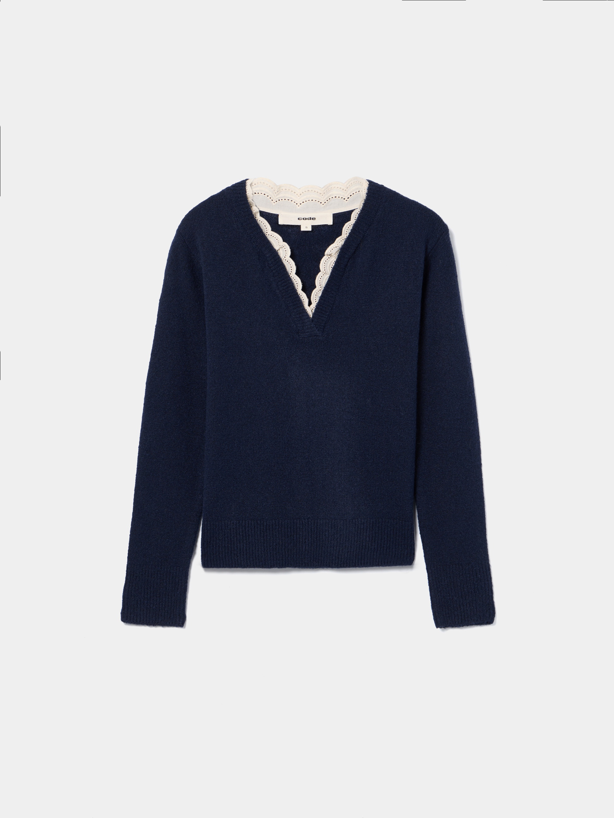 Camisola de malha com bordado