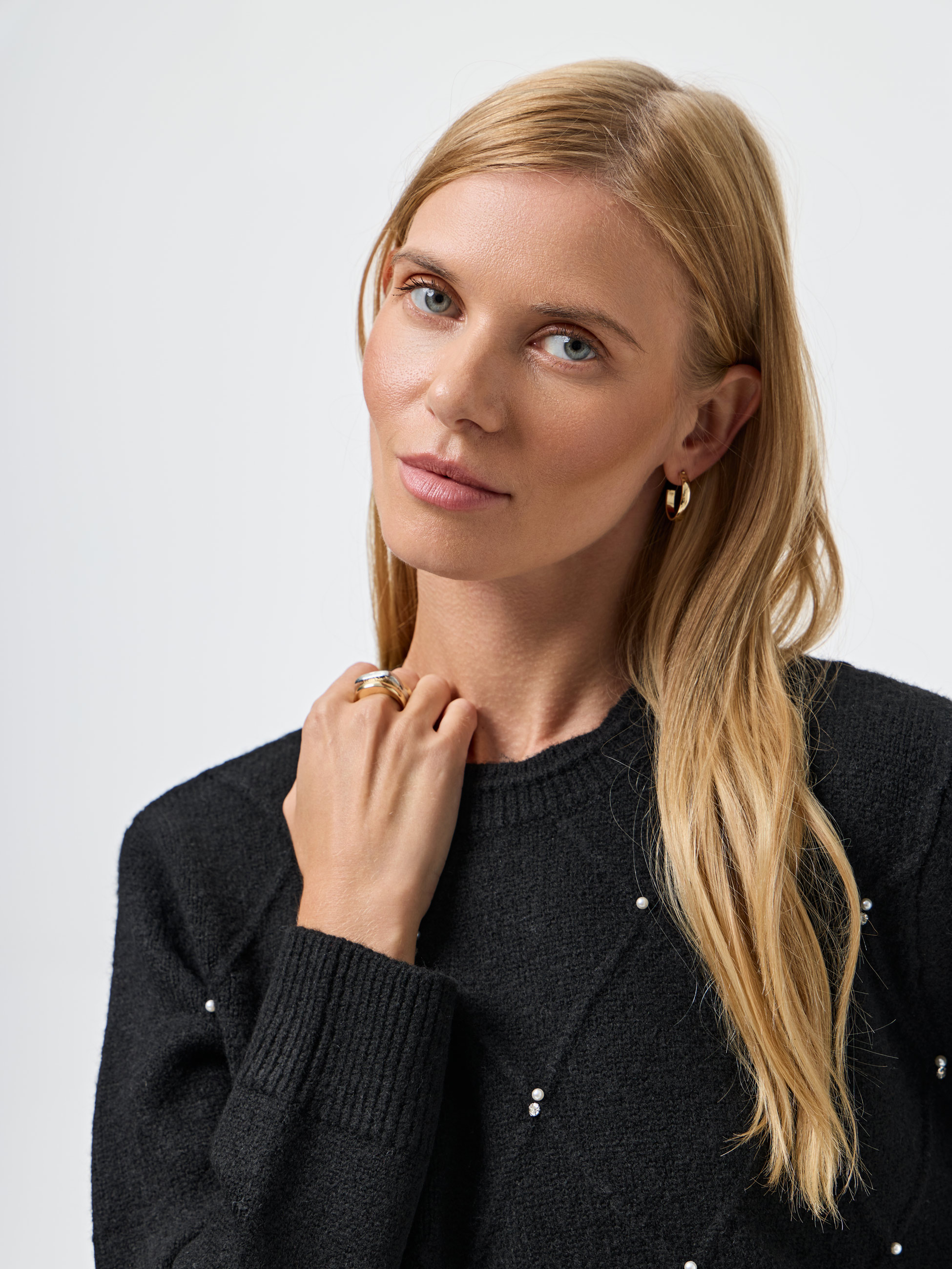 Camisola de malha com pérolas