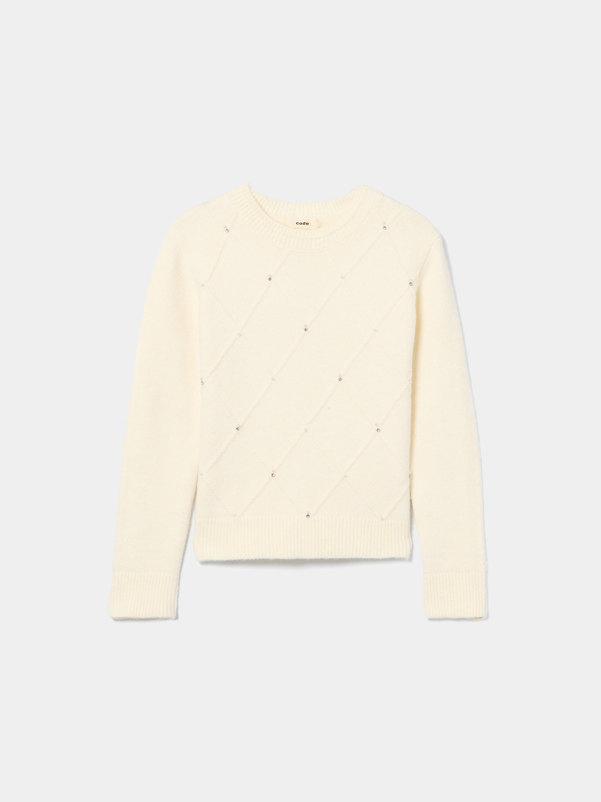 Camisola de malha com pérolas