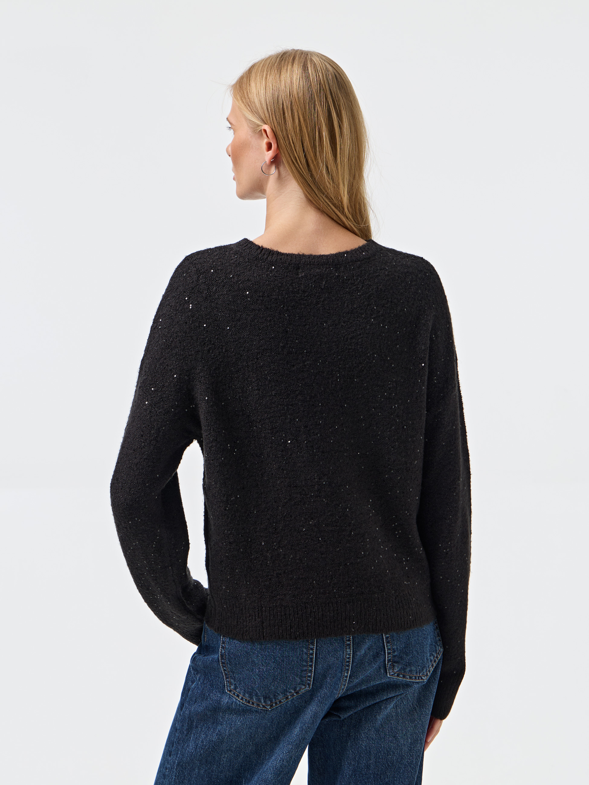 Camisola de malha com lantejoulas