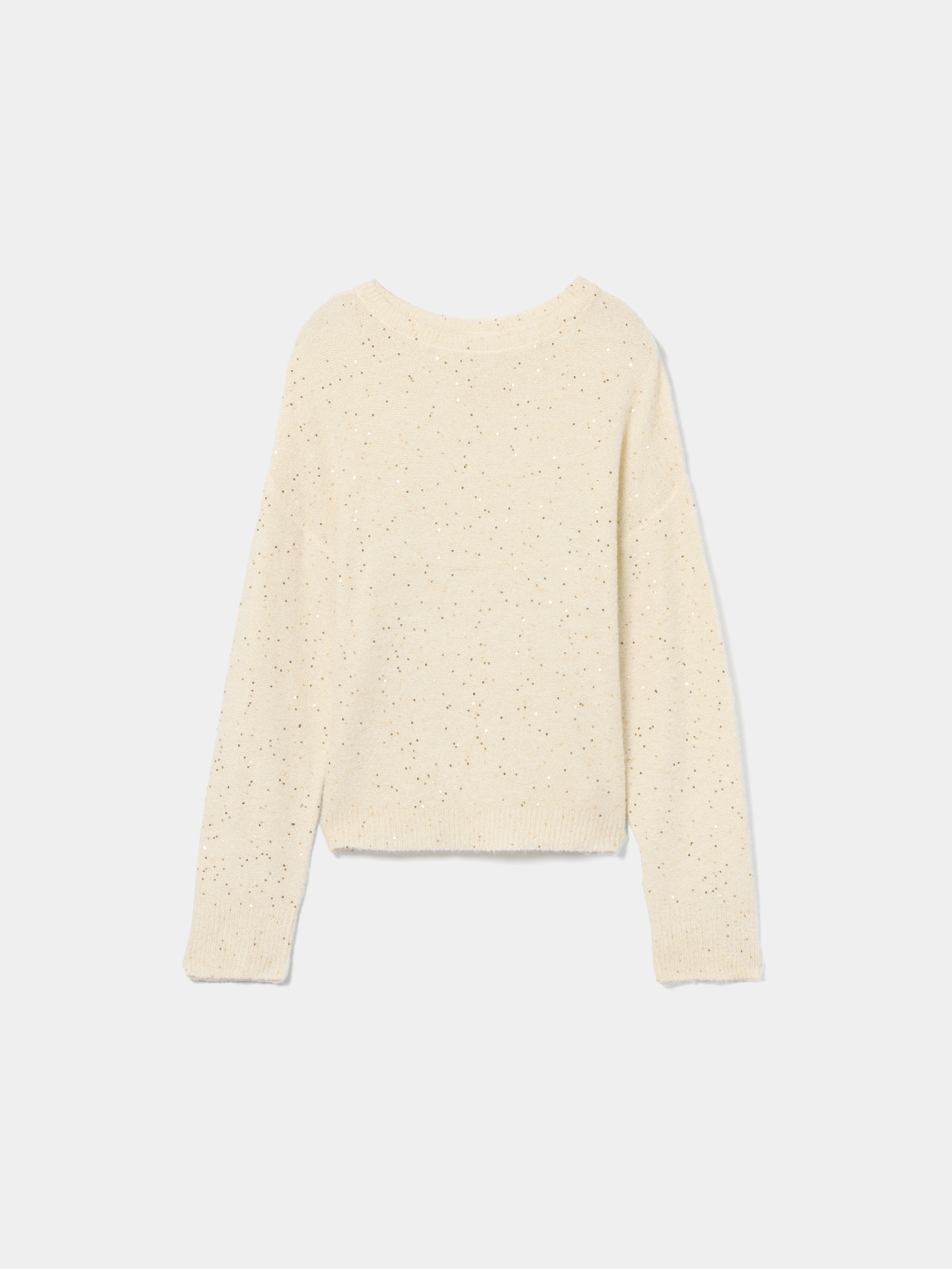 Camisola de malha com lantejoulas