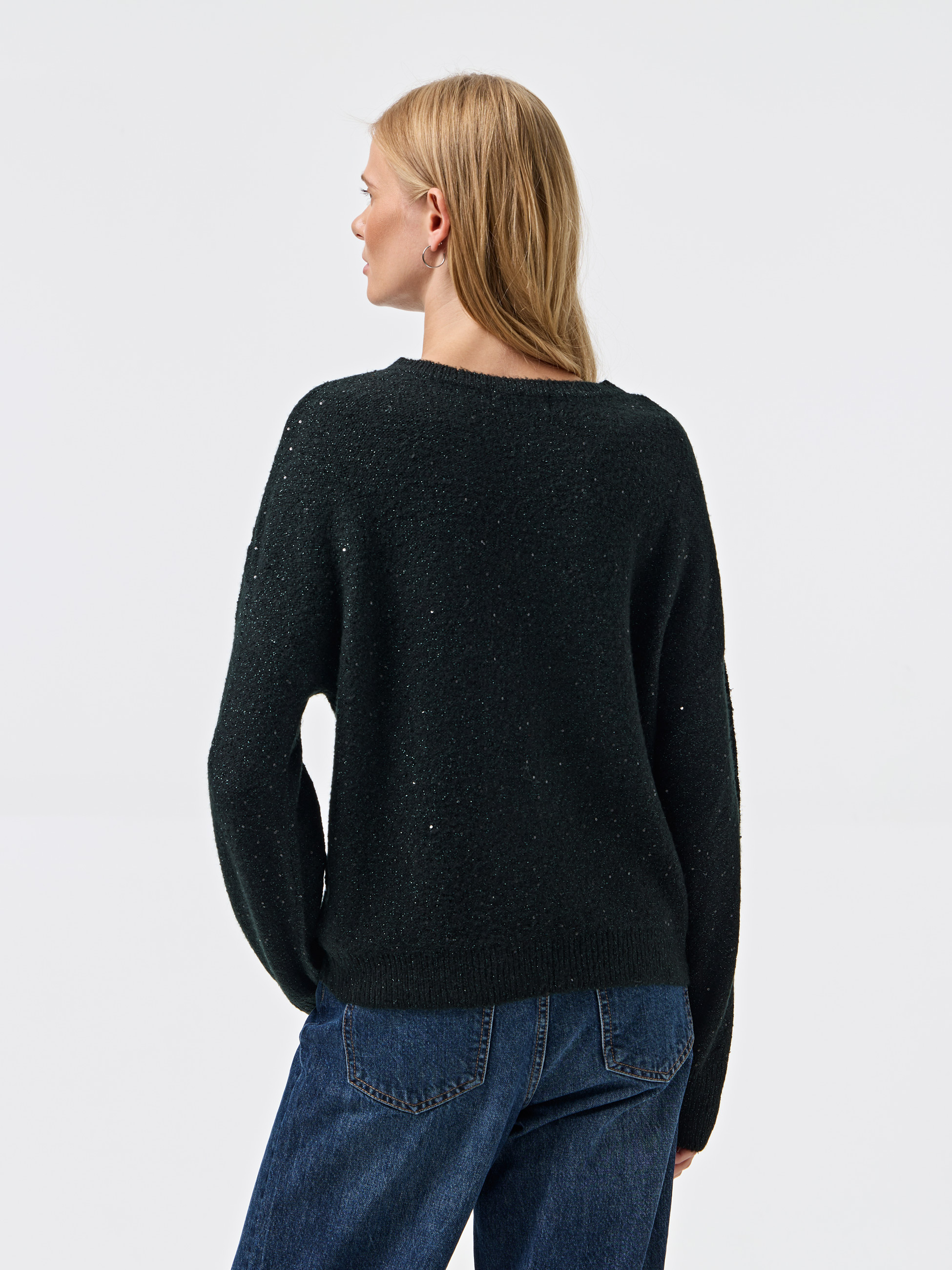 Camisola de malha com lantejoulas