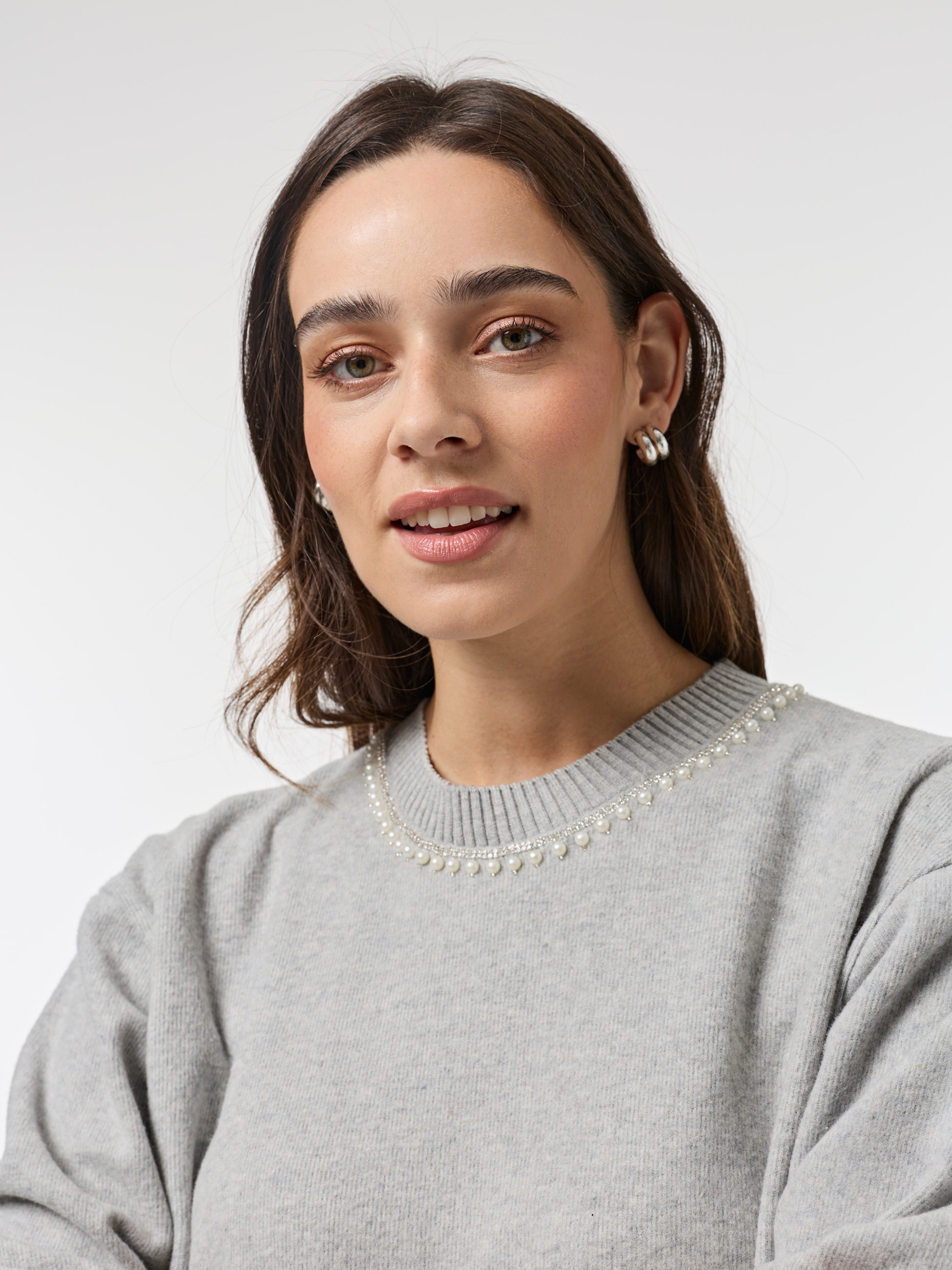 Camisola com apliques