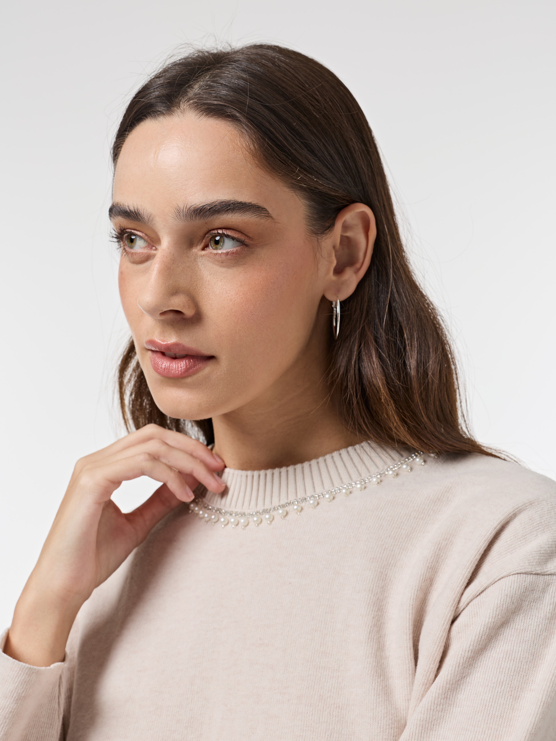 Camisola com apliques