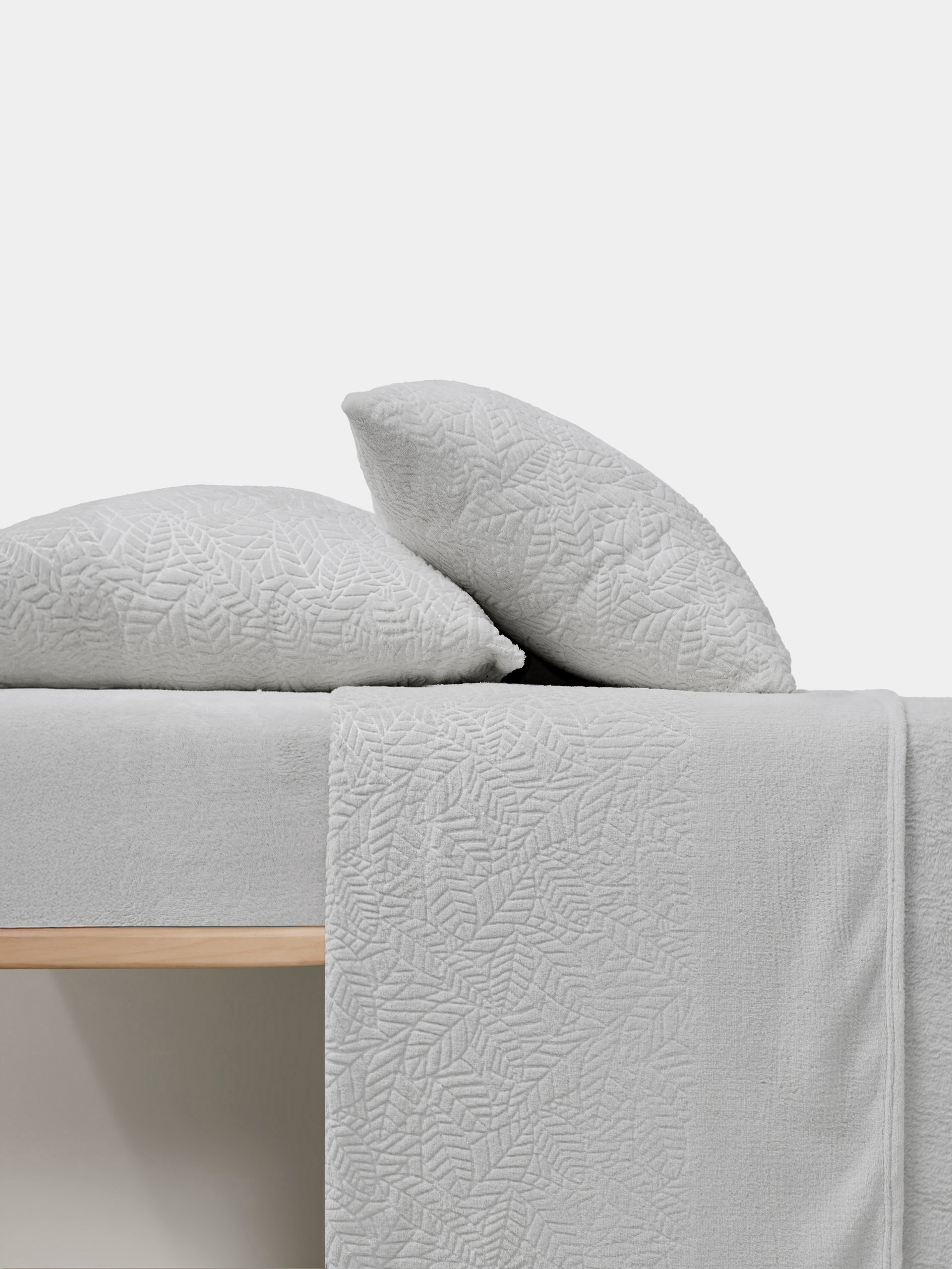 Jogo de lençóis de casal em coralina