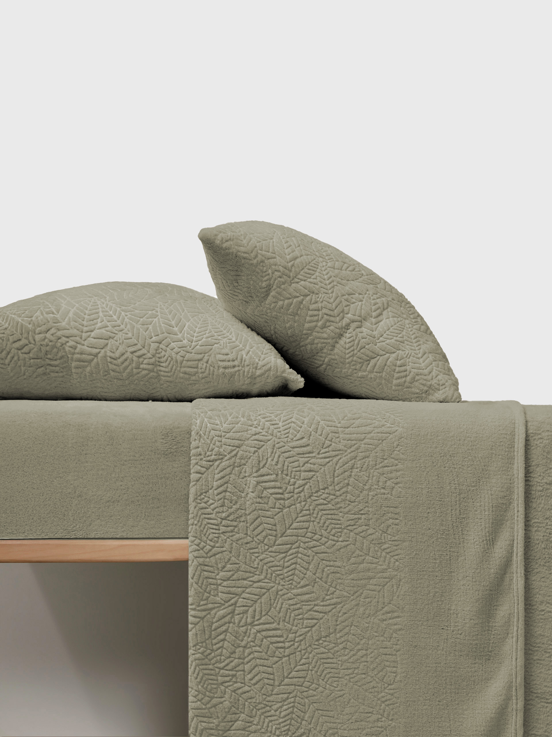 Jogo de lençóis de casal em coralina