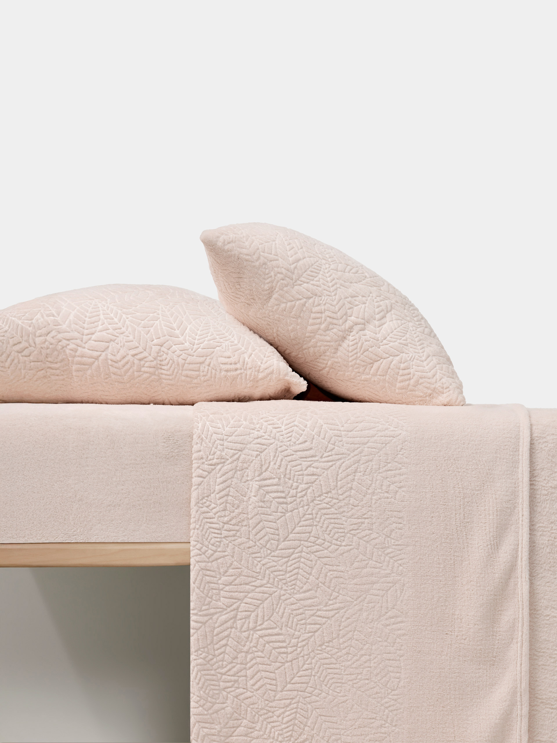 Jogo de lençóis de casal em coralina