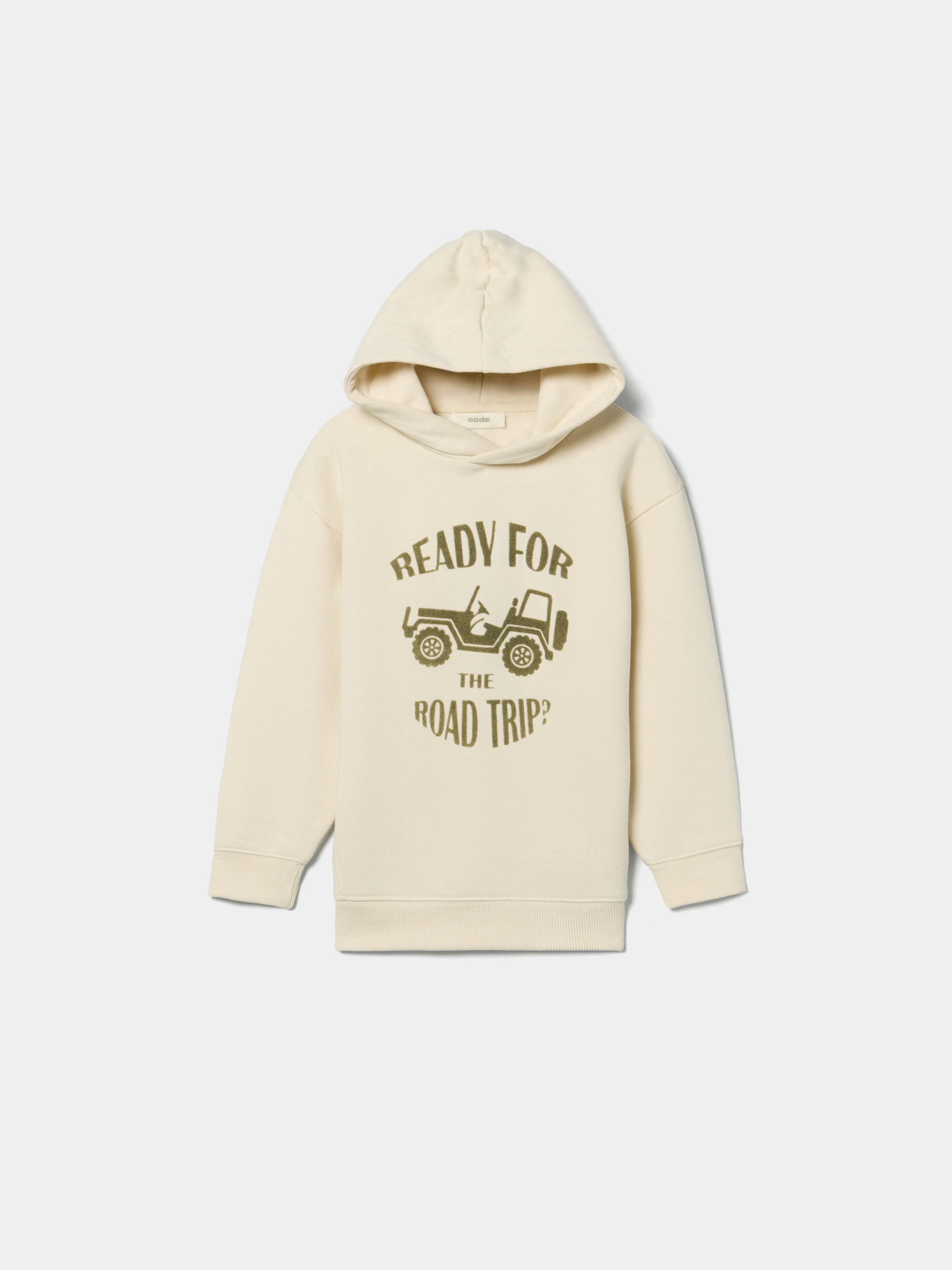 Sweatshirt com carapuço e estampado