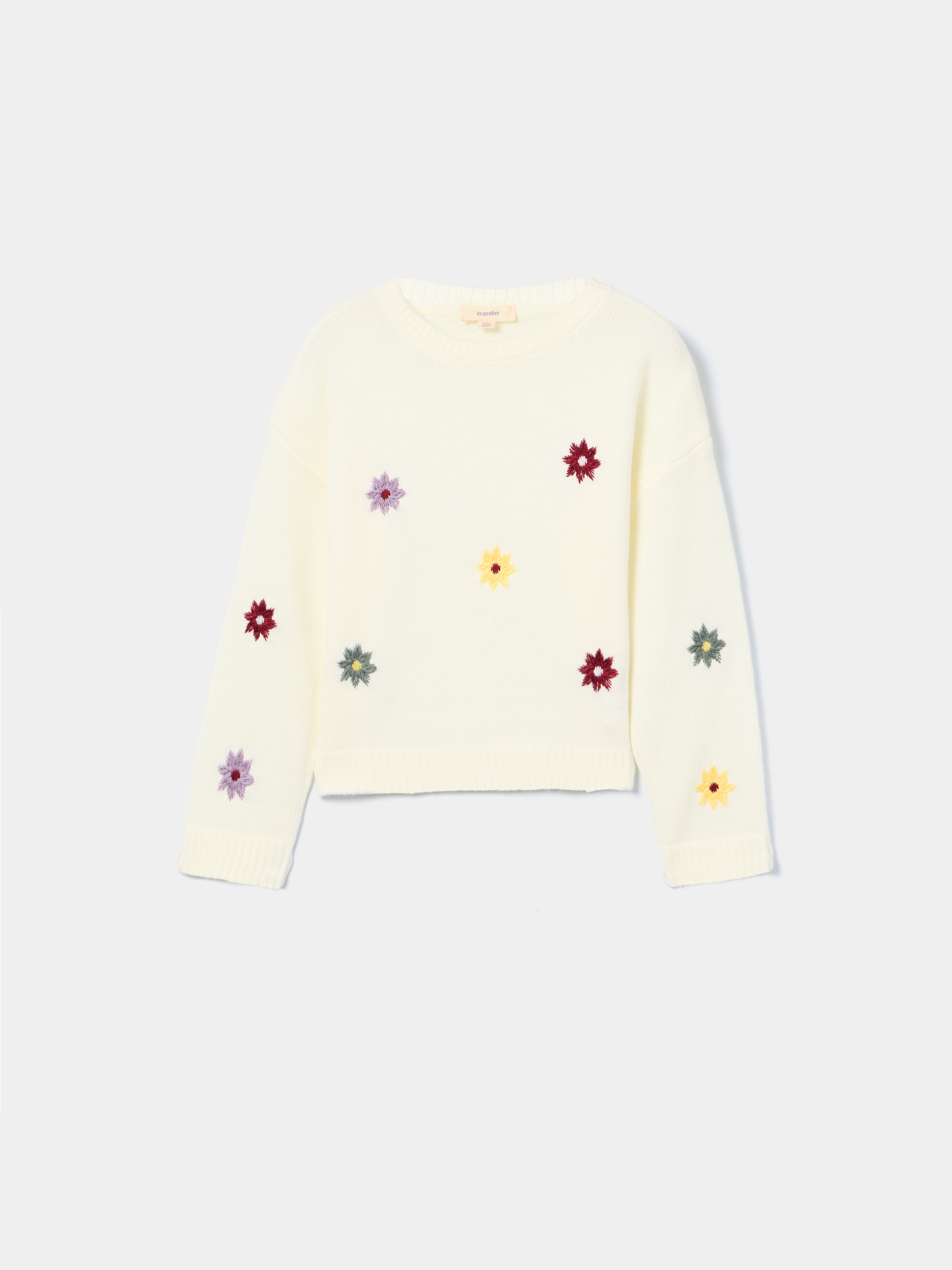 Camisola de malha com bordados