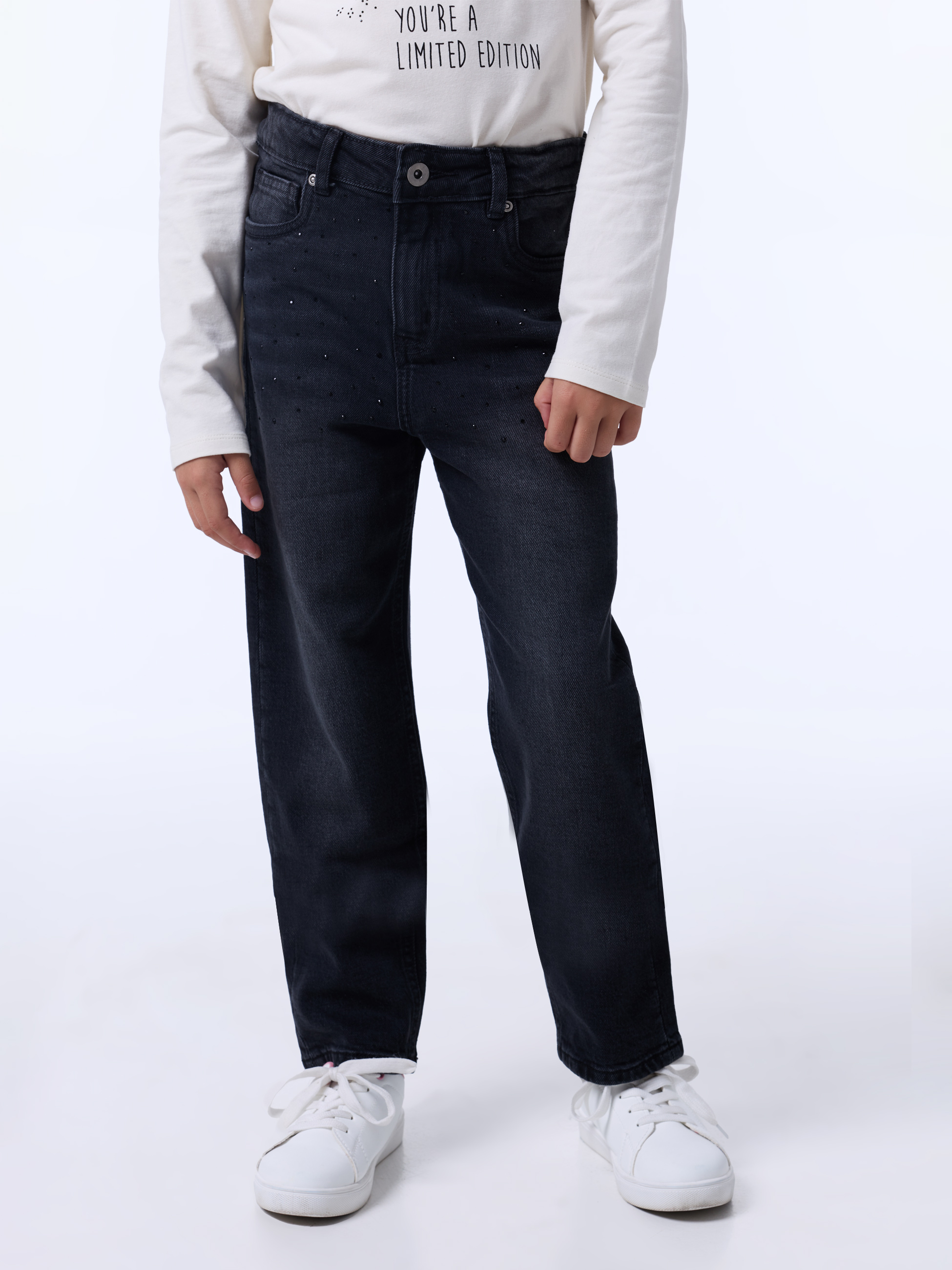 Calças com brilhantes