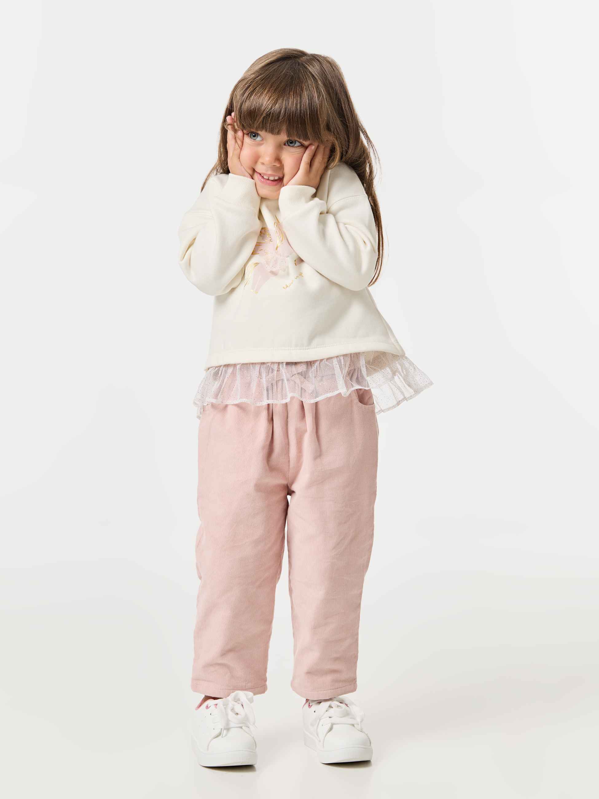 Calças de bombazine