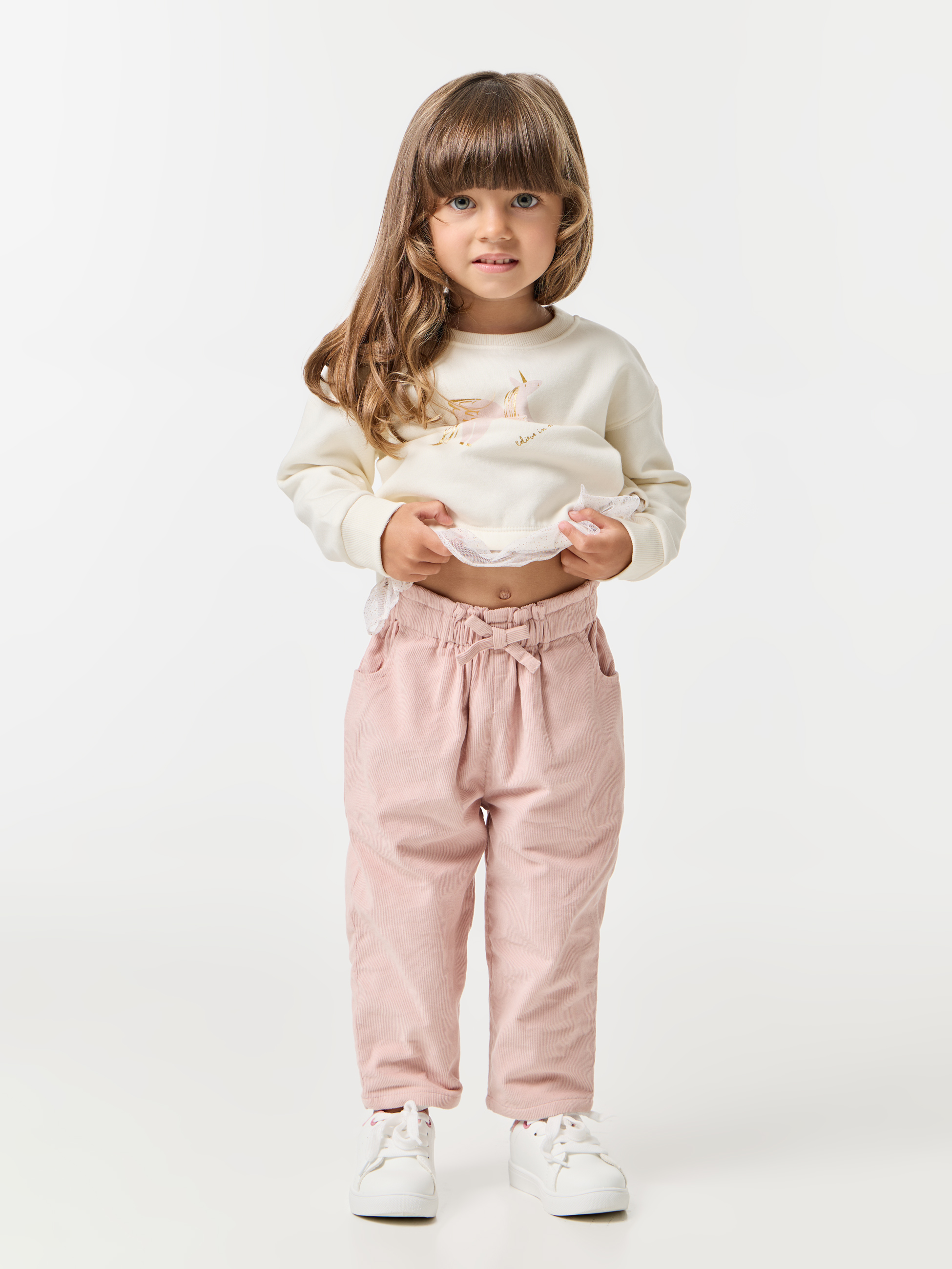 Calças de bombazine