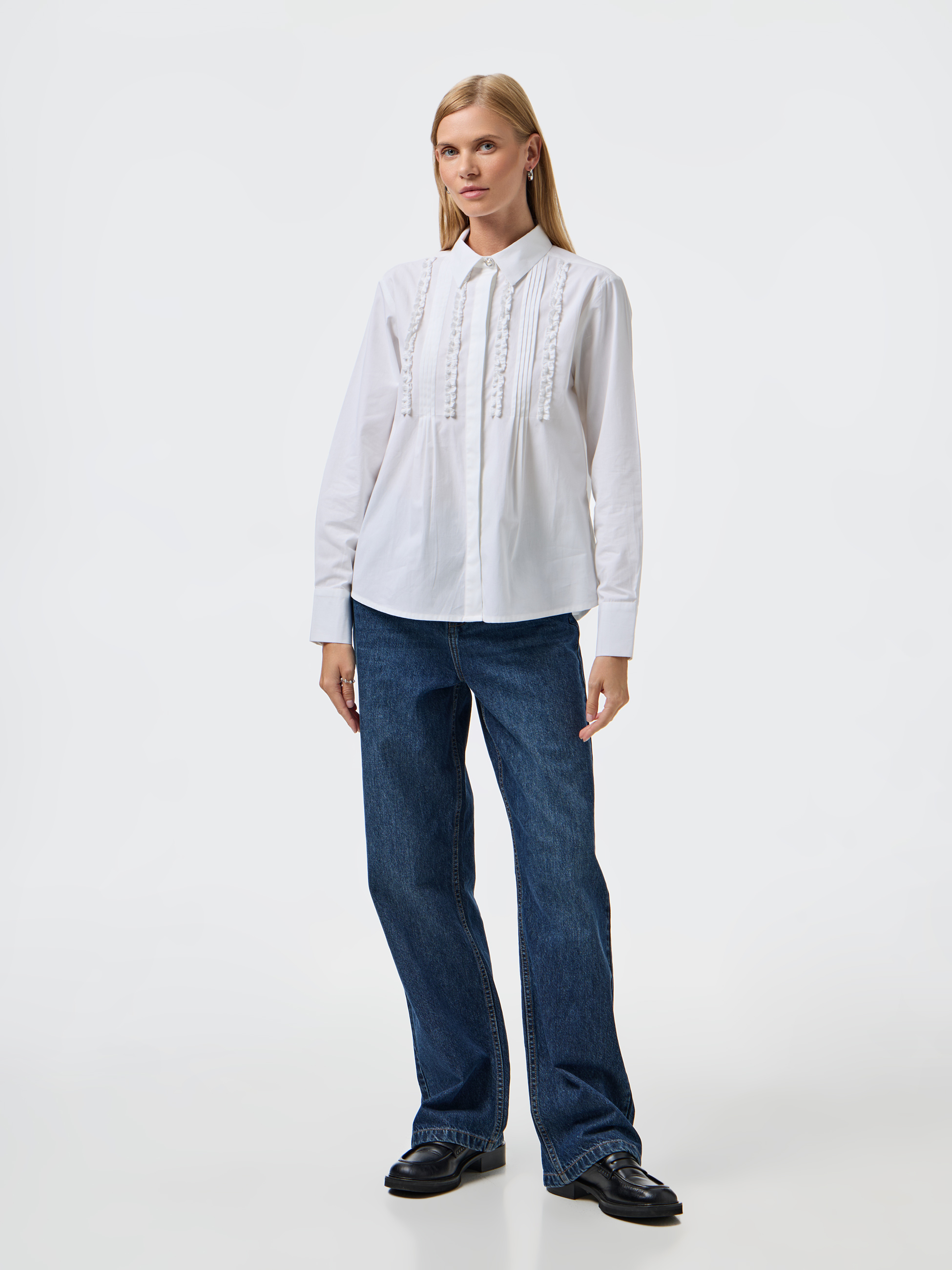 Camisa com franzidos