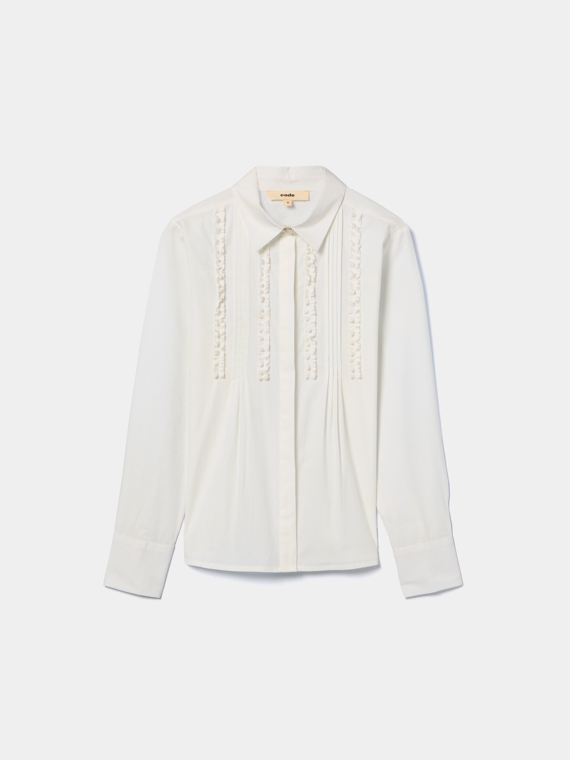 Camisa com franzidos