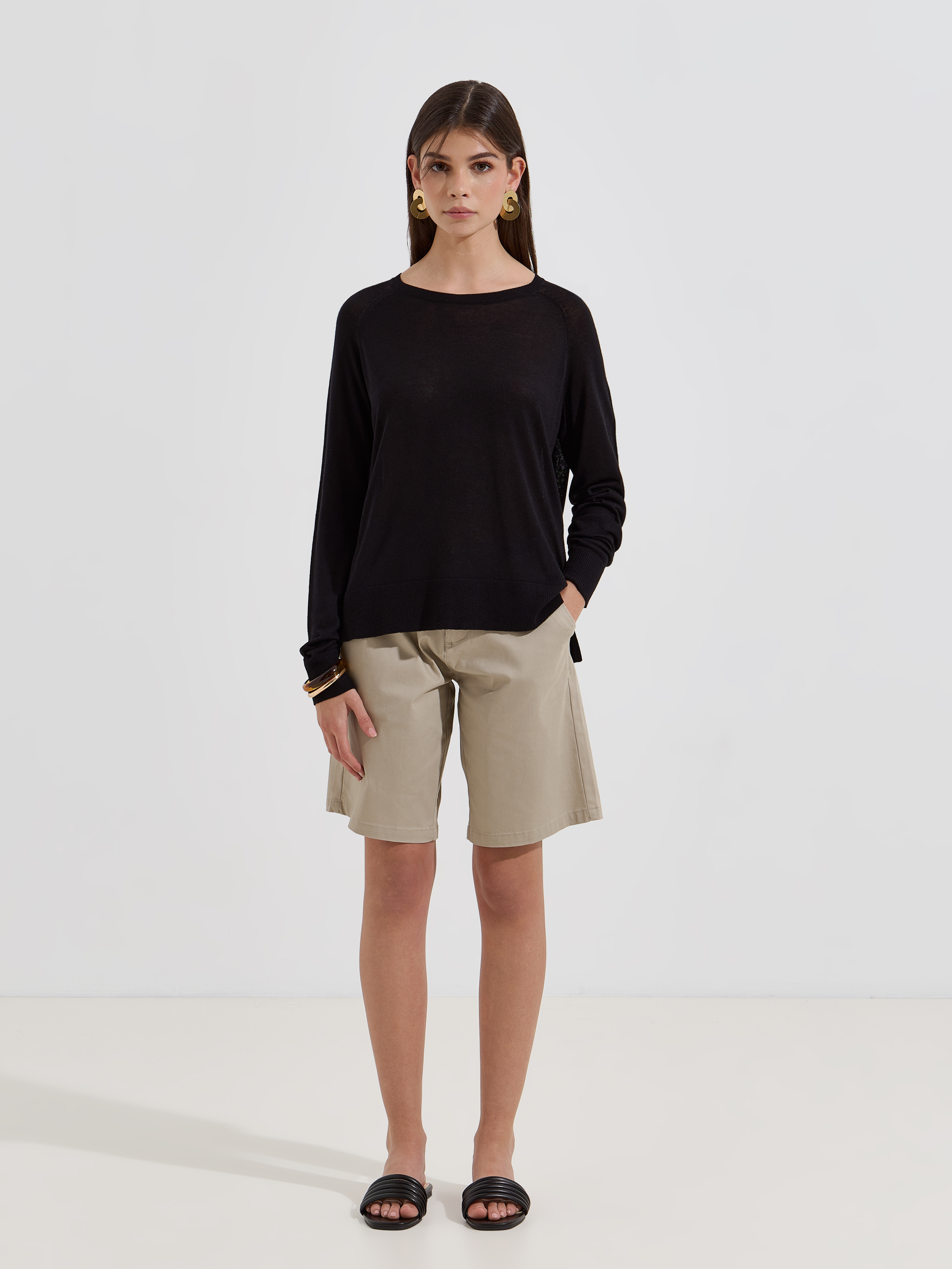 Camisola de malha básica