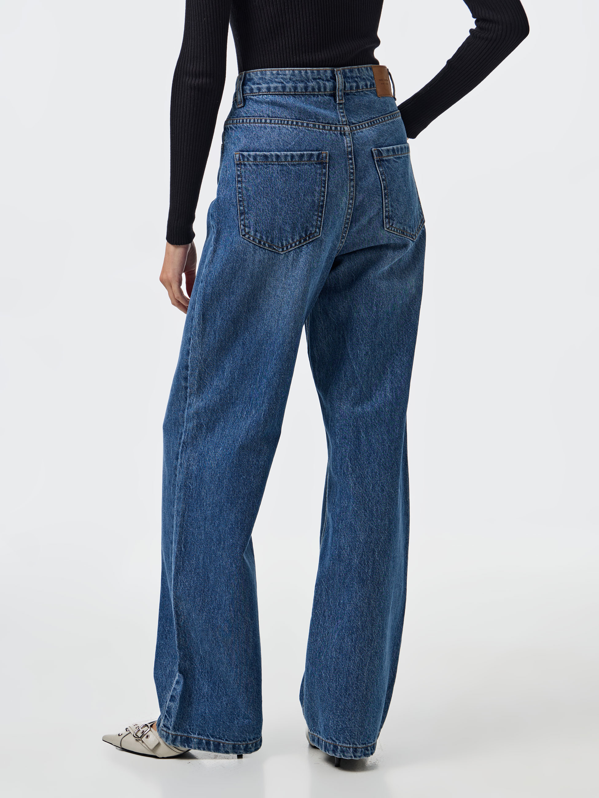 Calças de ganga wide leg