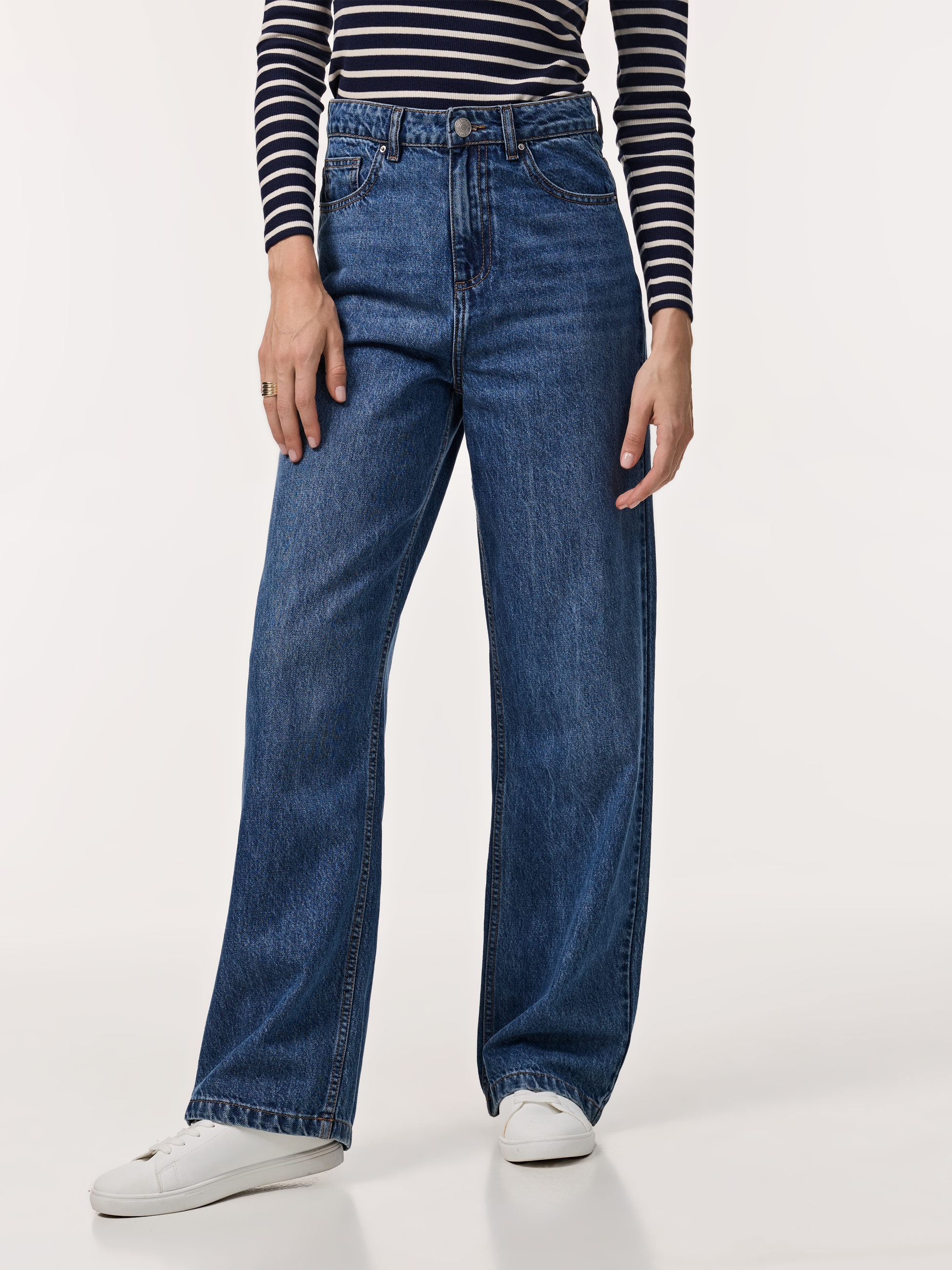 Calças de ganga wide leg