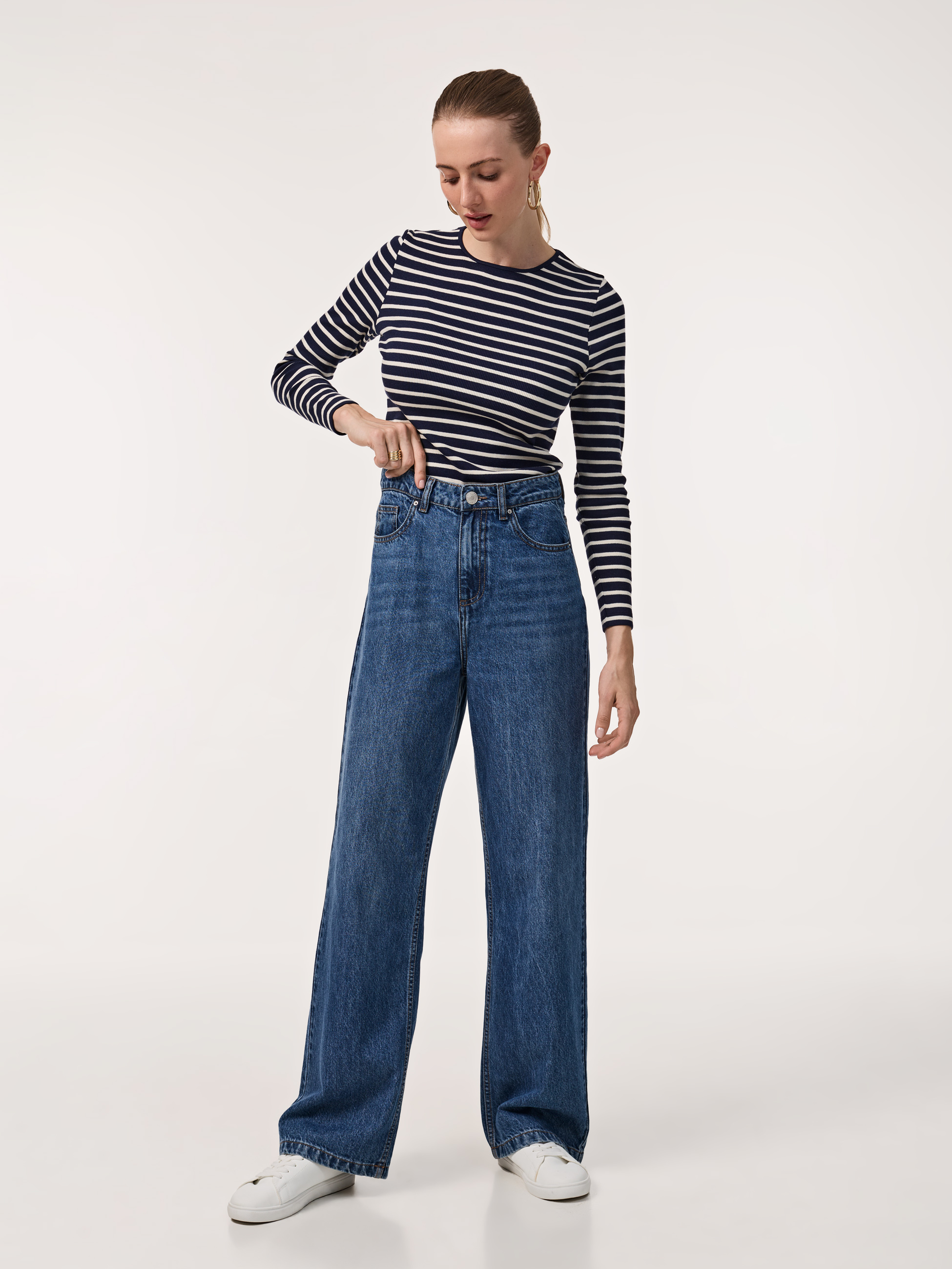 Calças de ganga wide leg