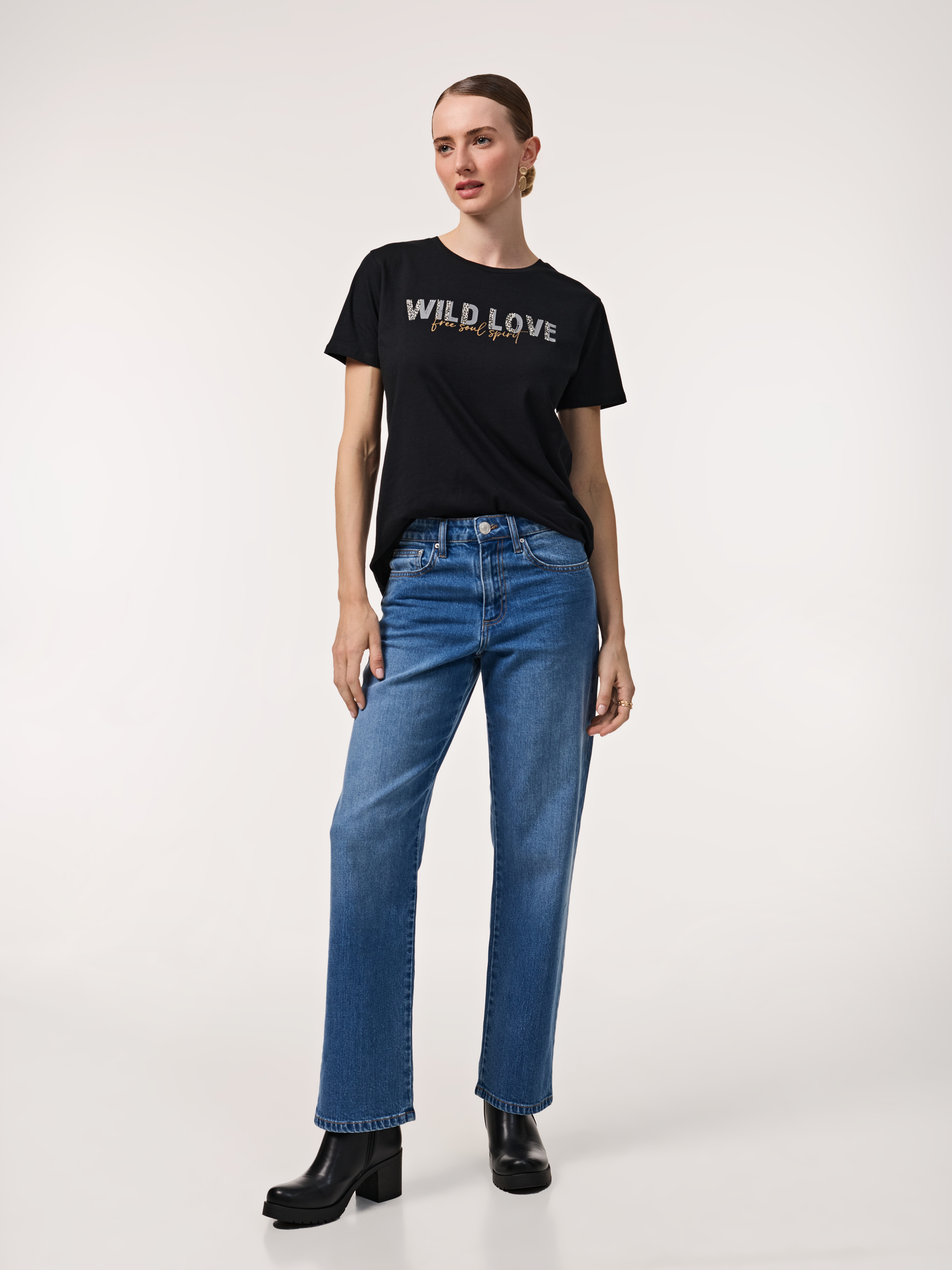 Calças de ganga straight