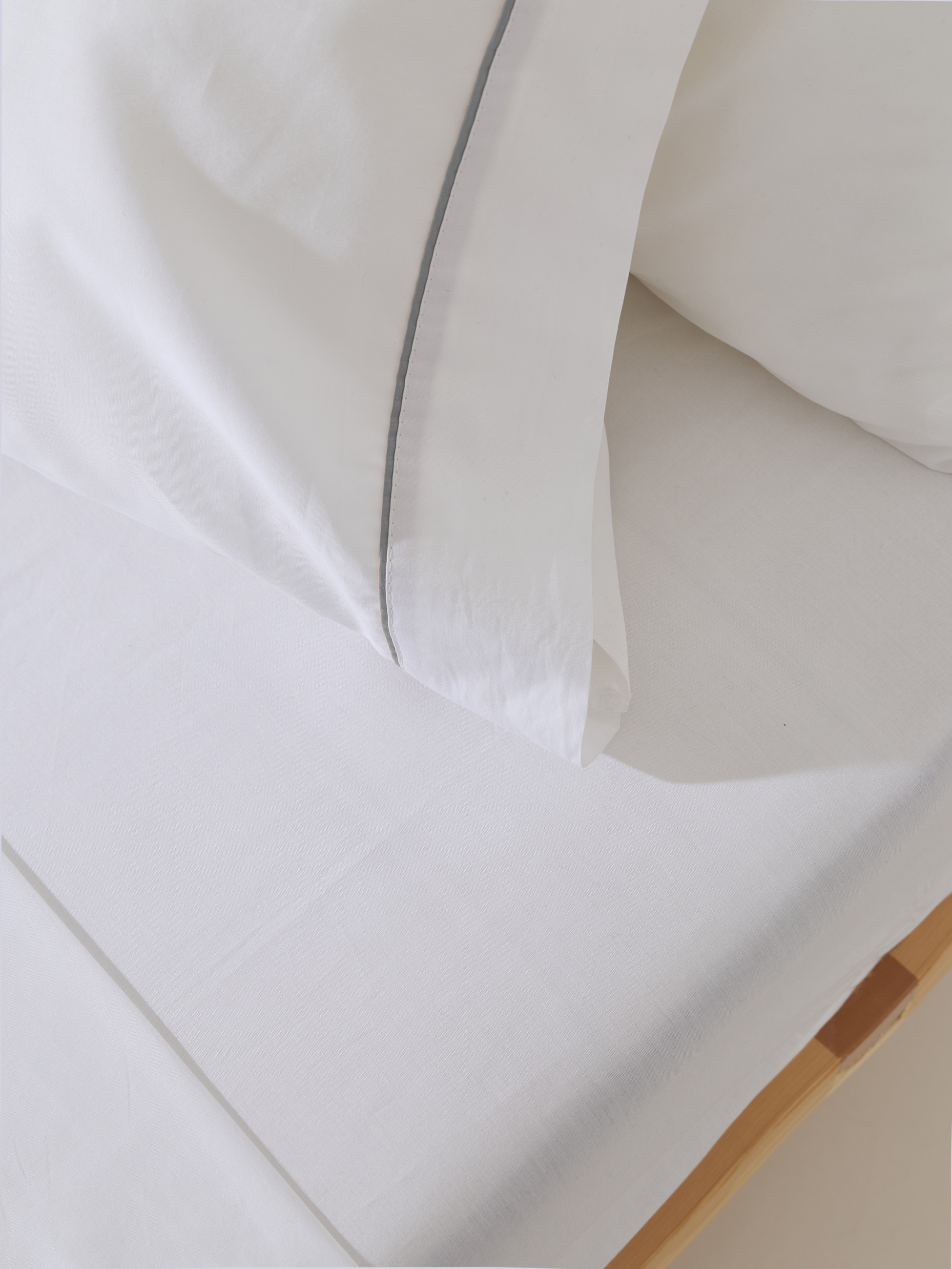 Conjunto de lençóis king size em percal