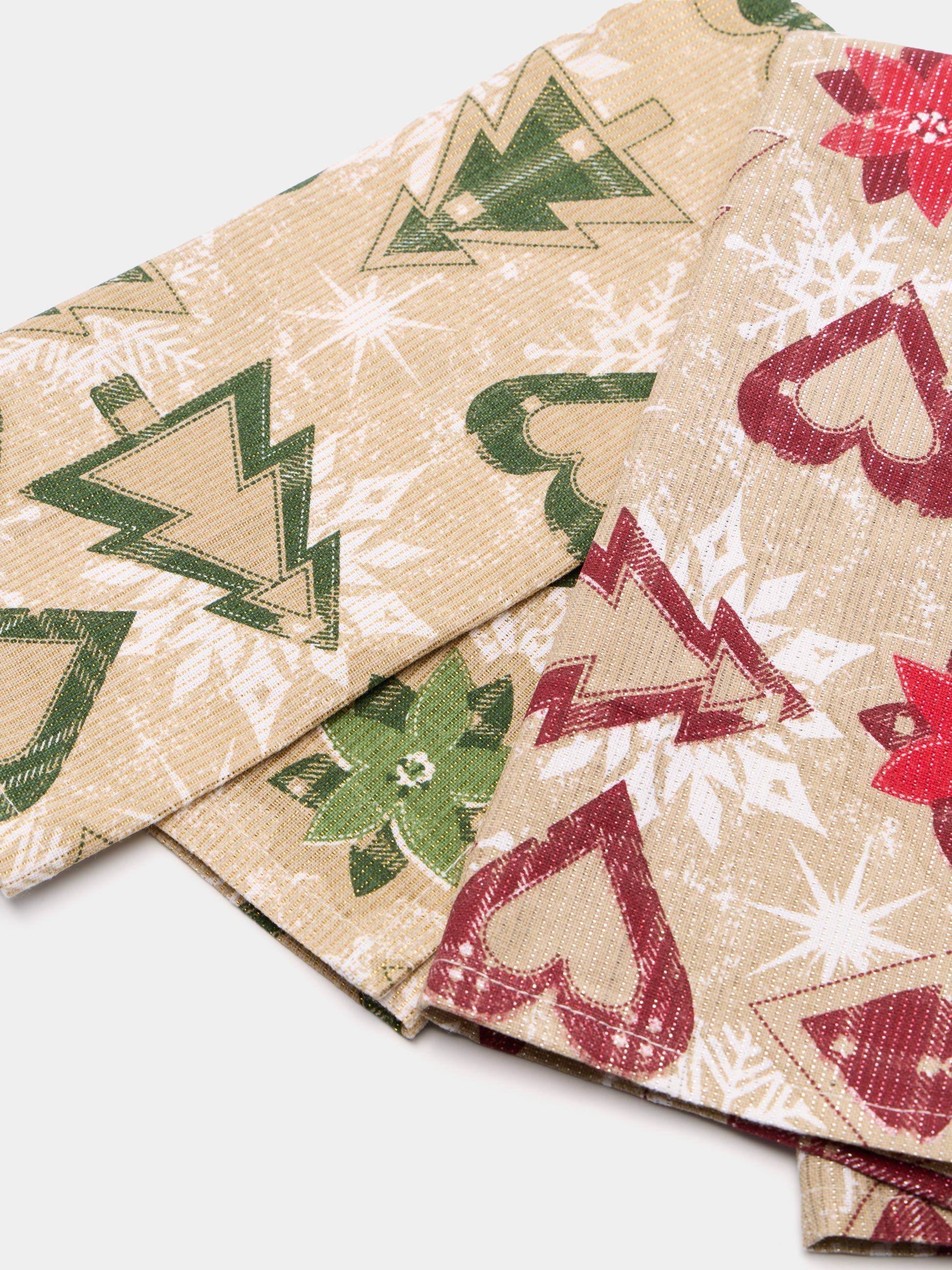 Conjunto de 4 panos de Natal