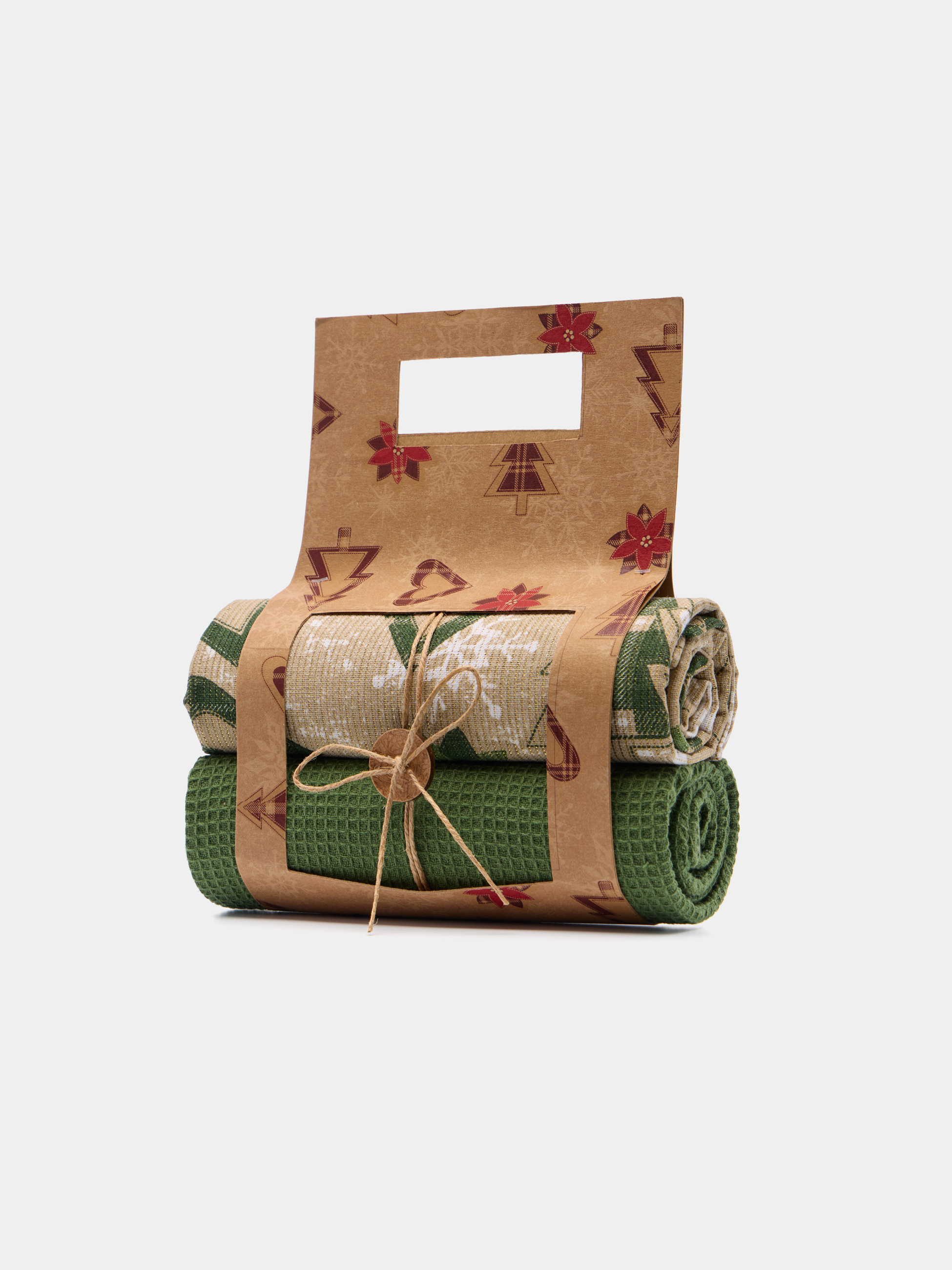 Conjunto de 2 panos de Natal